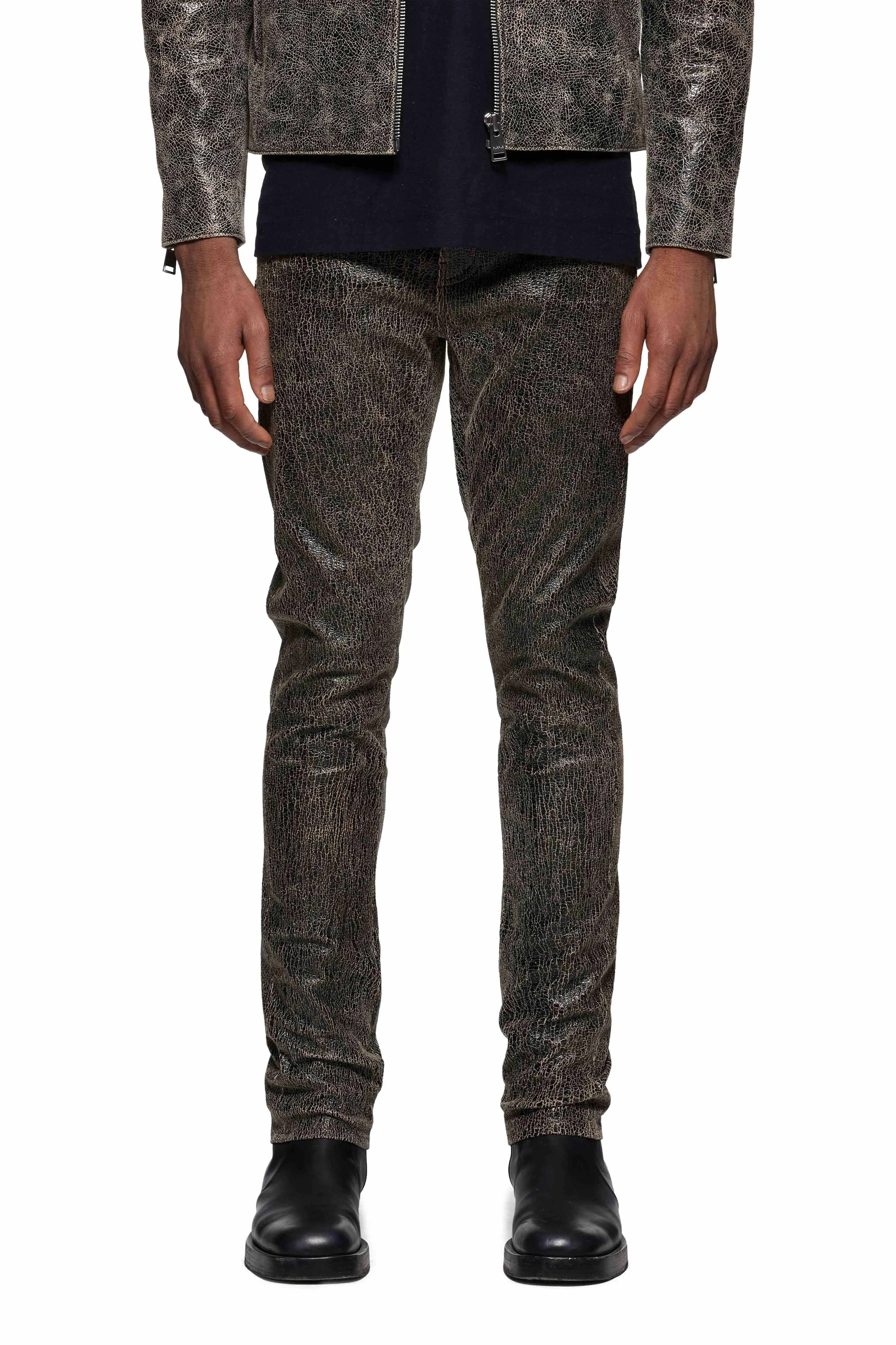 P001 Slim Fit Leather Pant sold by PURPLE BRAND product image thumbnail 2