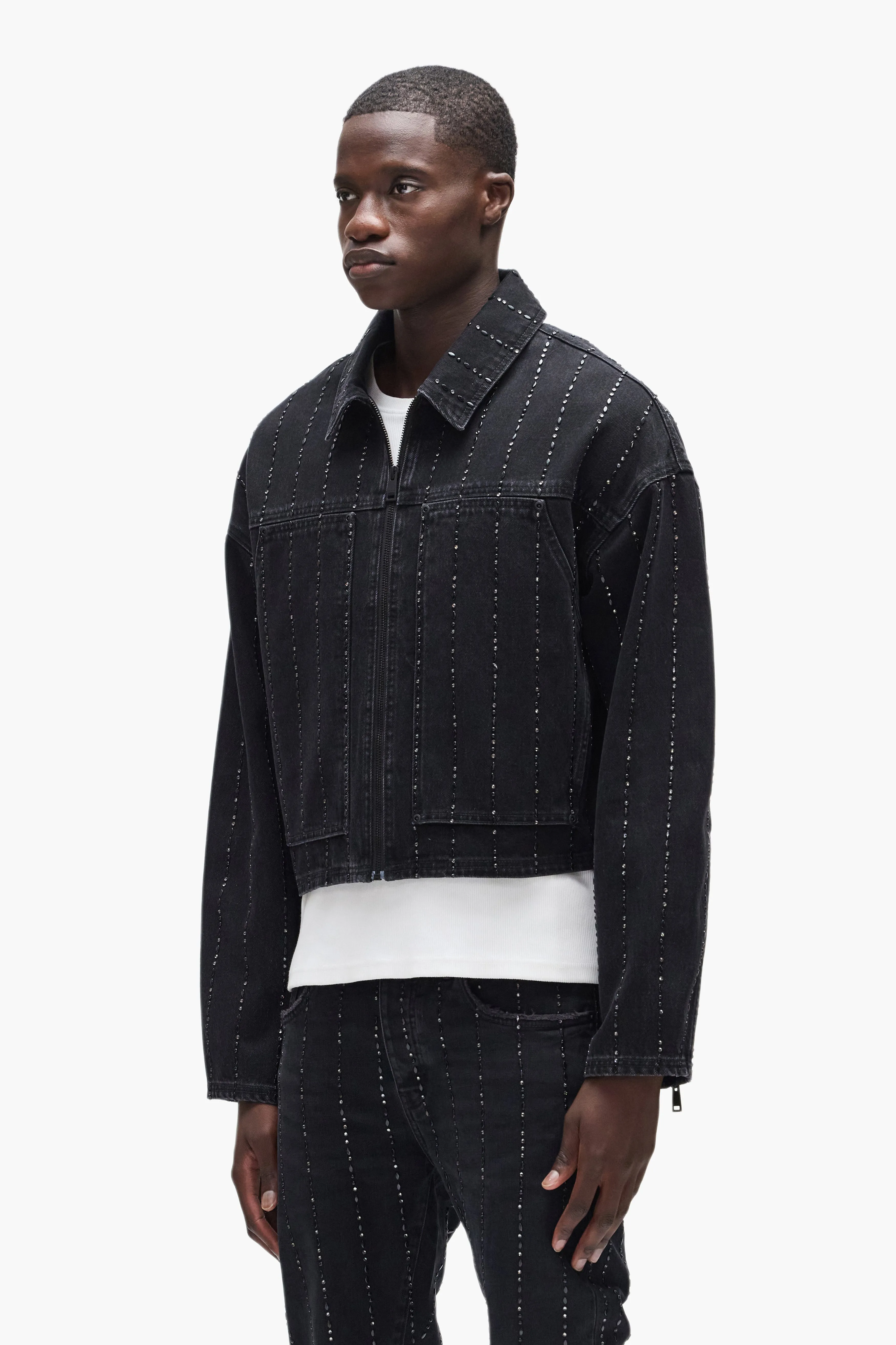 Embellished Stripes Jacket sold by PURPLE BRAND product image thumbnail 2