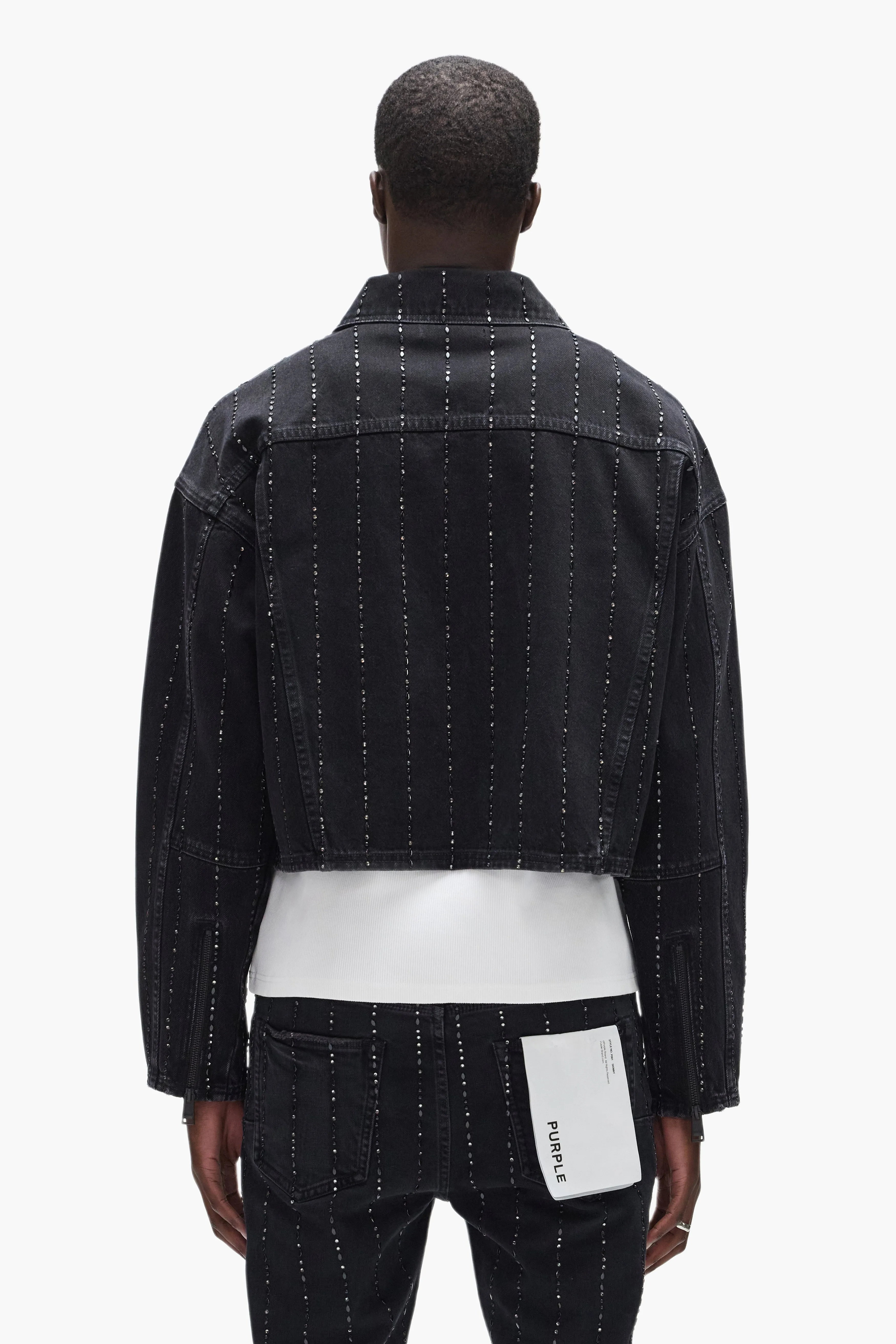 Embellished Stripes Jacket sold by PURPLE BRAND product image thumbnail 3