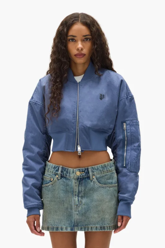 Cropped Bomber Jacket made by PURPLE BRAND