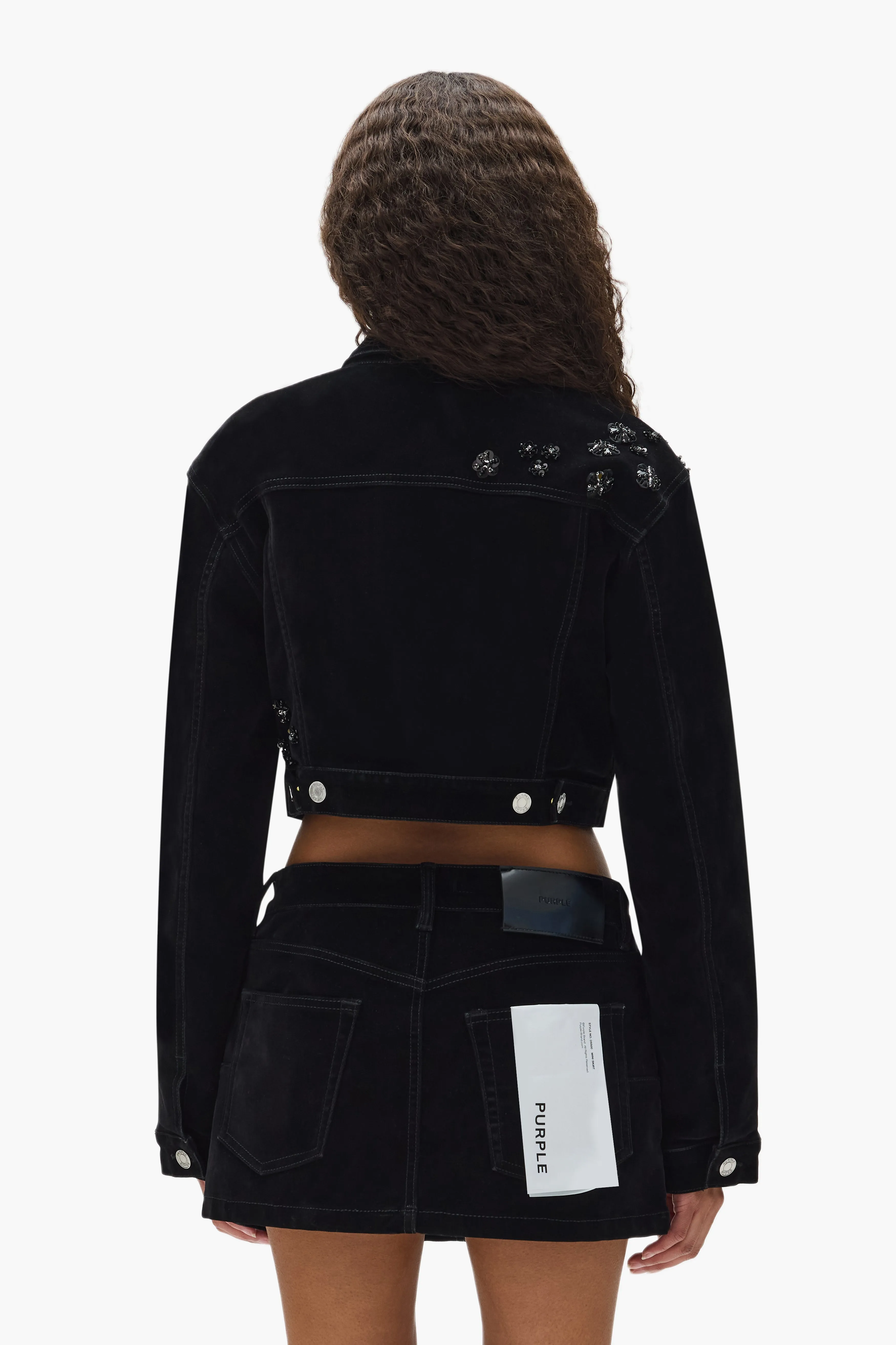 Embellished Cropped Jacket sold by PURPLE BRAND product image thumbnail 3
