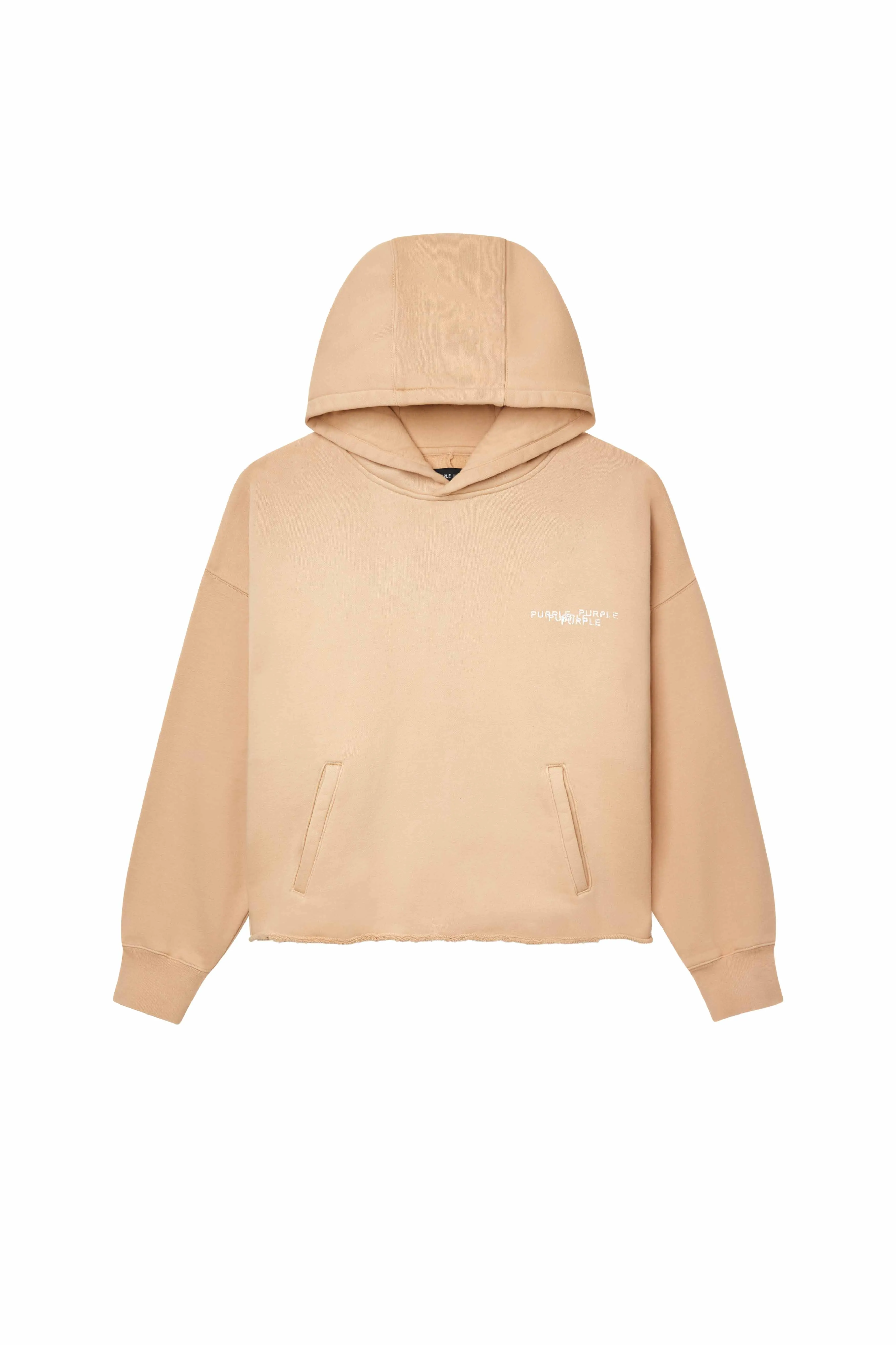 Newsprint Cropped Hoodie sold by PURPLE BRAND product image thumbnail 4