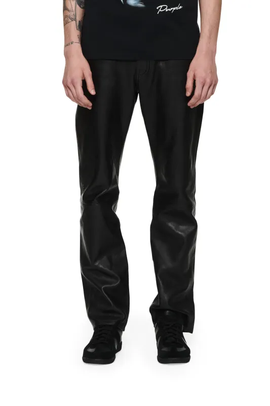 P011 MID RISE STRAIGHT LEG - Black Beauty Dye Through made by PURPLE BRAND