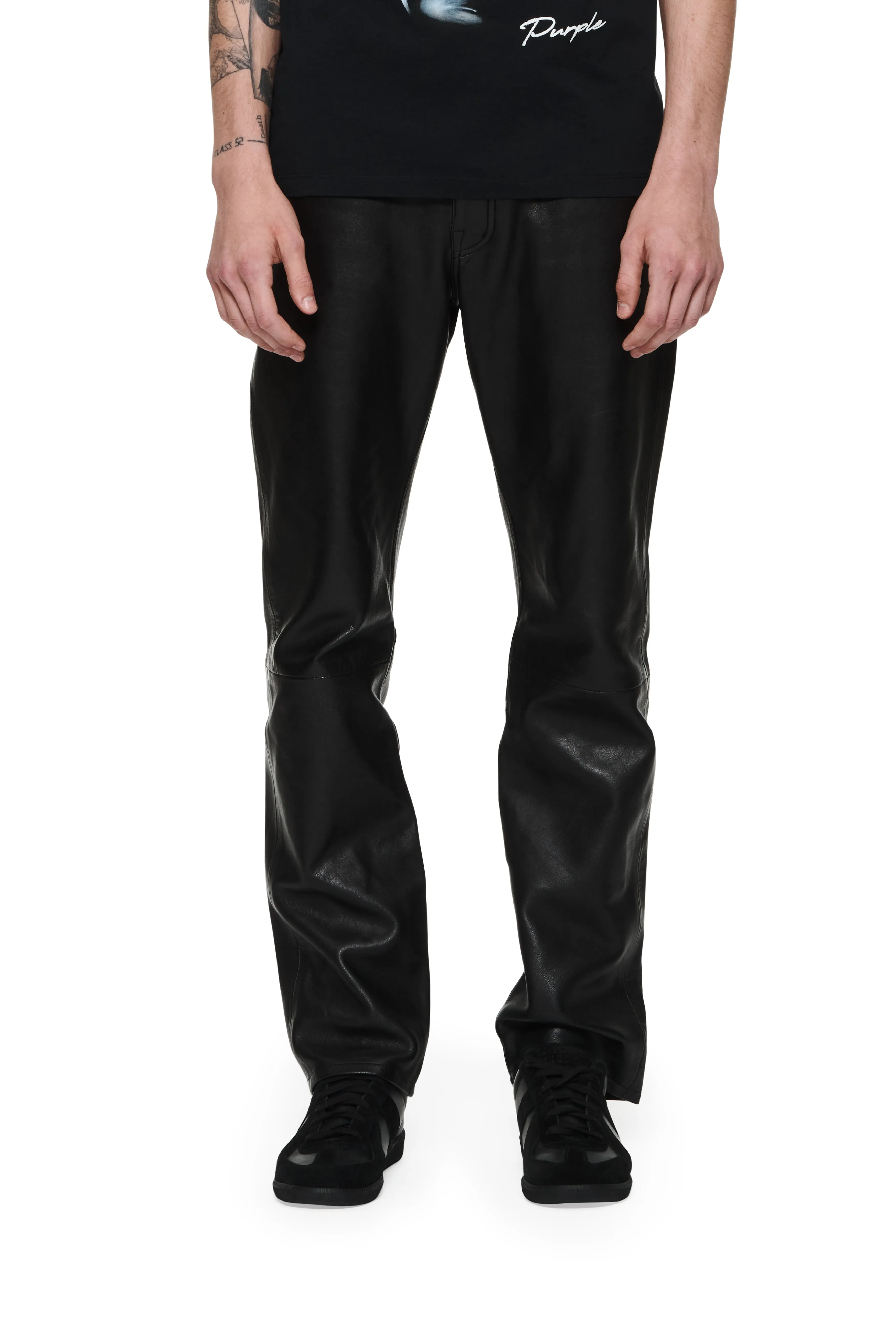 P011 MID RISE STRAIGHT LEG - Black Beauty Dye Through sold by PURPLE BRAND
