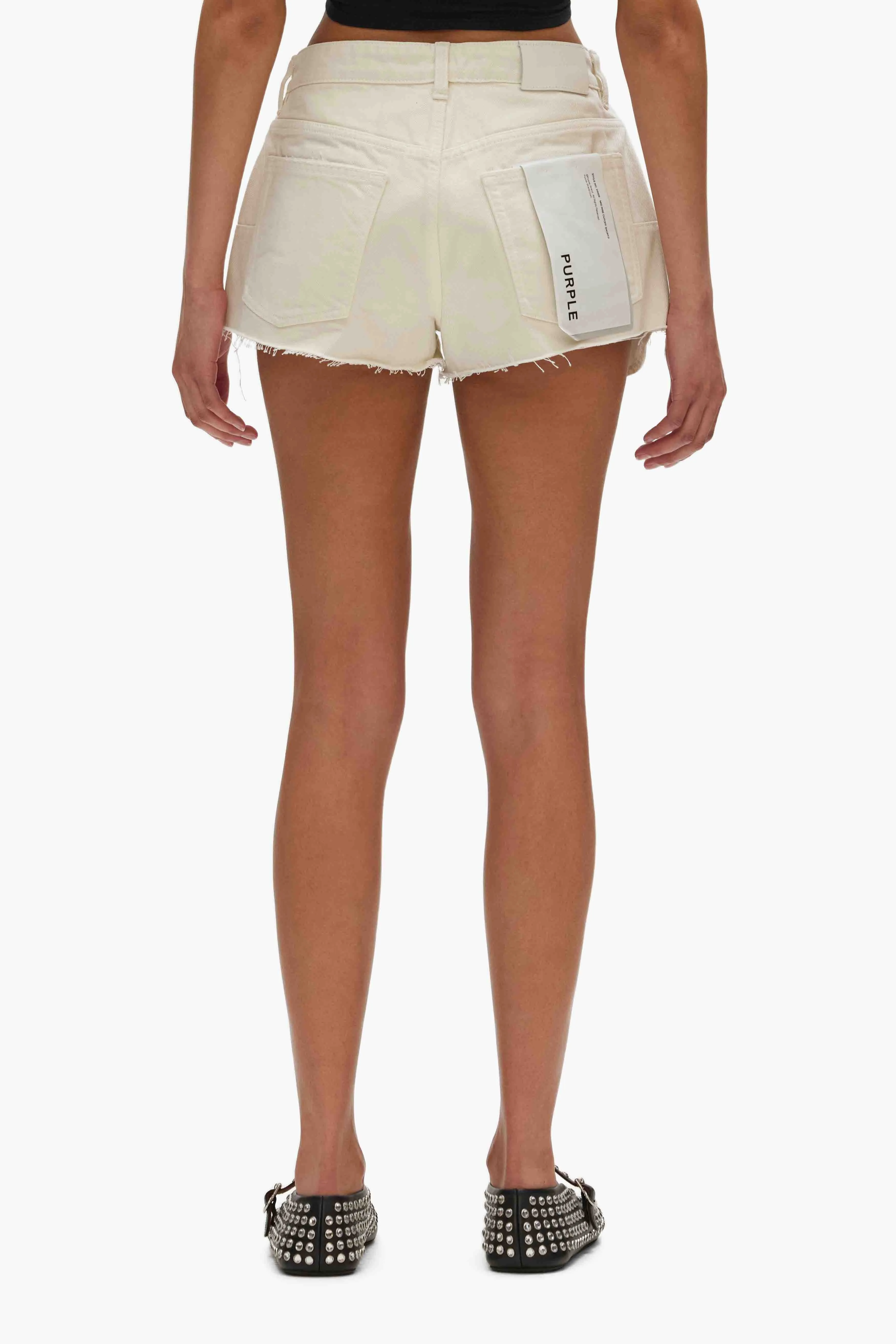 Rhinestone Denim Shorts sold by PURPLE BRAND product image thumbnail 2