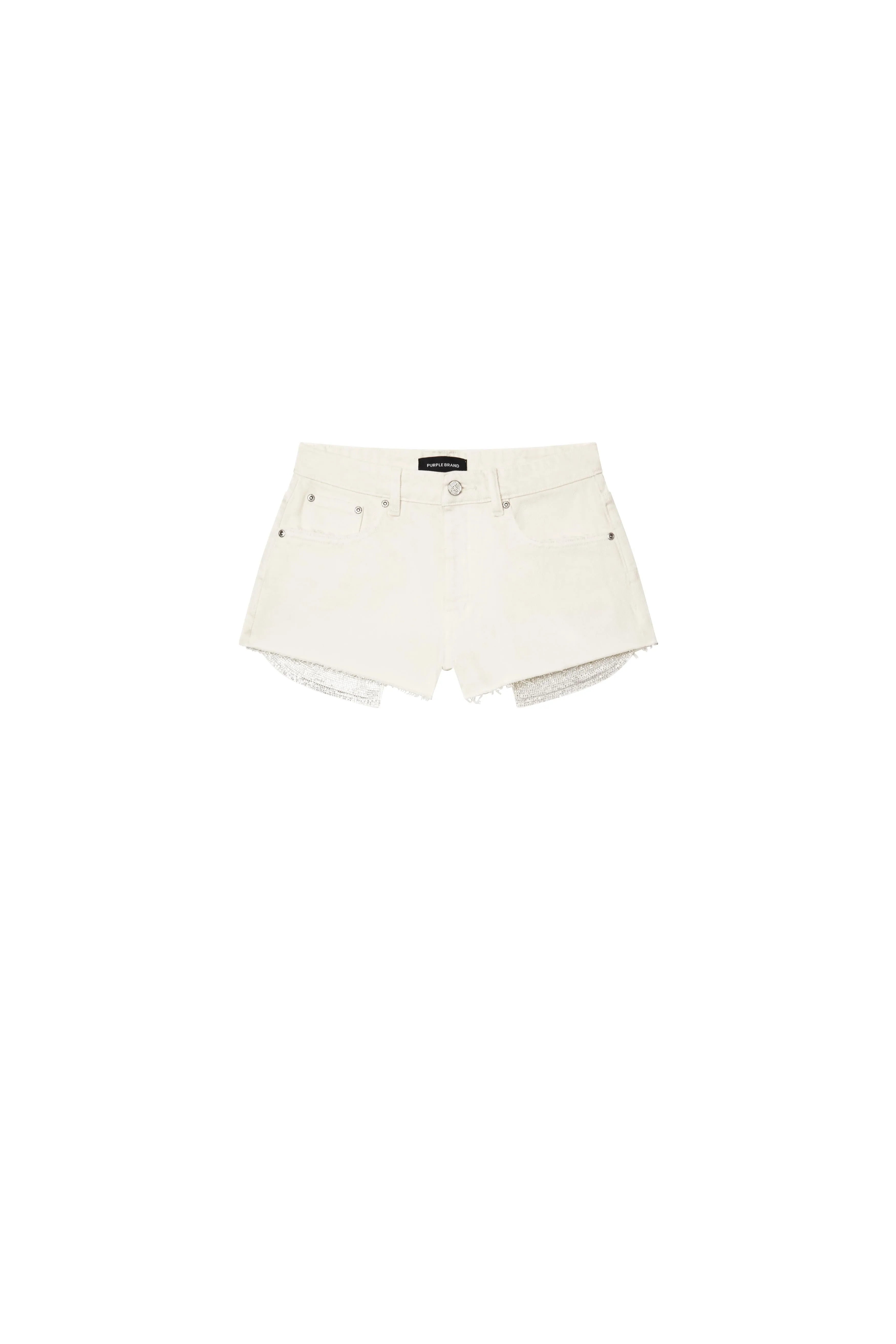 Rhinestone Denim Shorts sold by PURPLE BRAND product image thumbnail 3