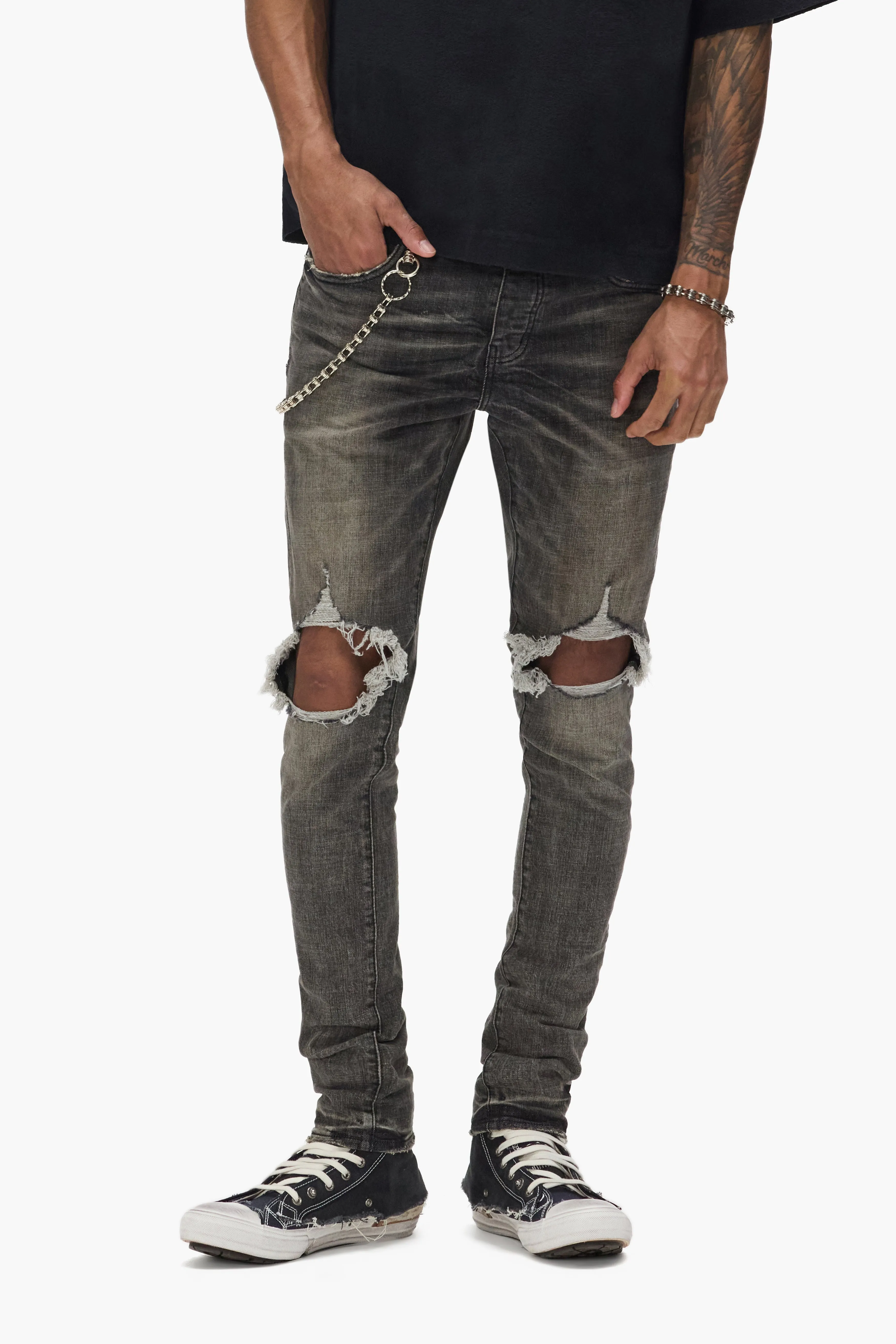 P002 Grey Dirty Blowout sold by PURPLE BRAND product image thumbnail 4