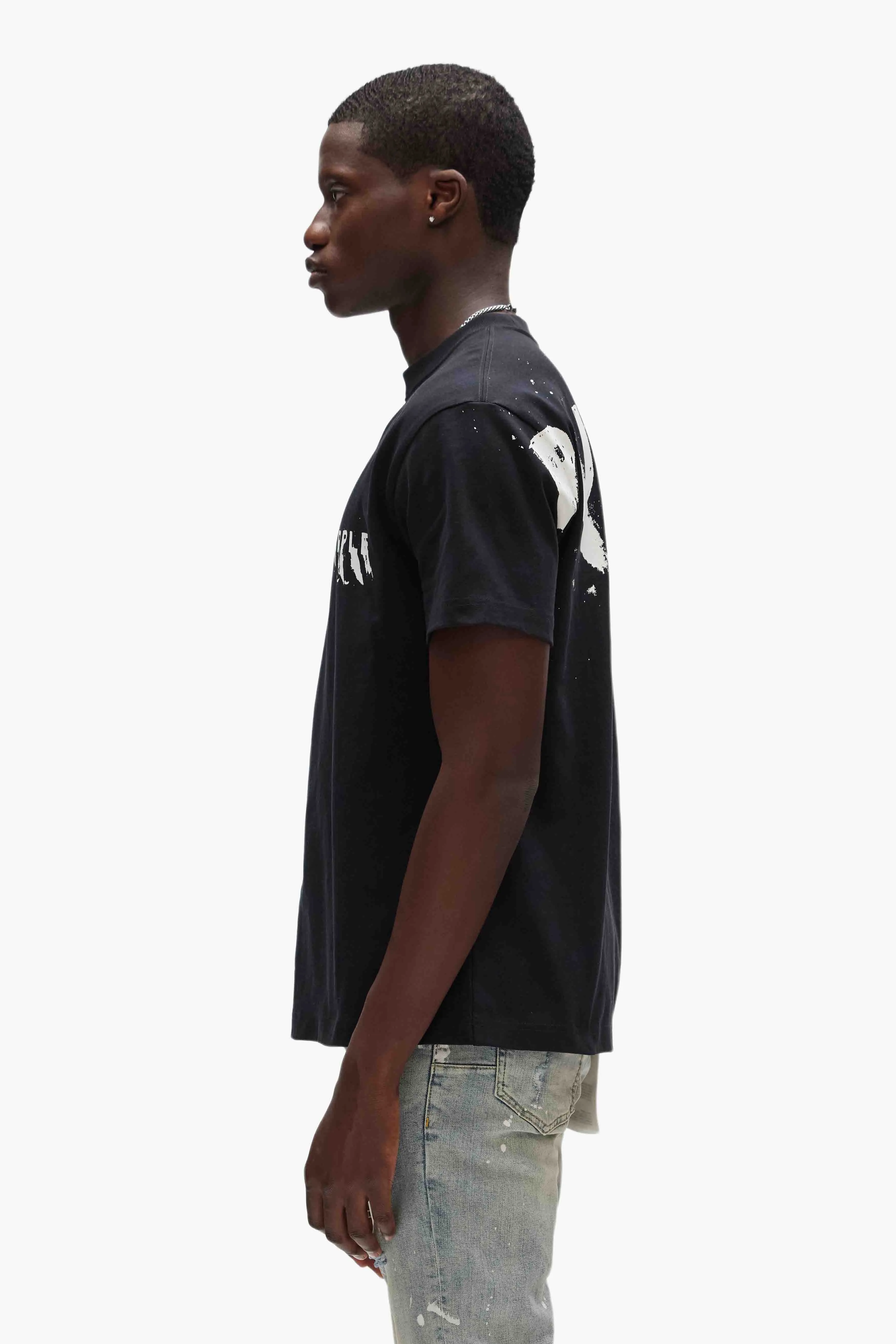 Painted Wordmark Tee sold by PURPLE BRAND product image thumbnail 2