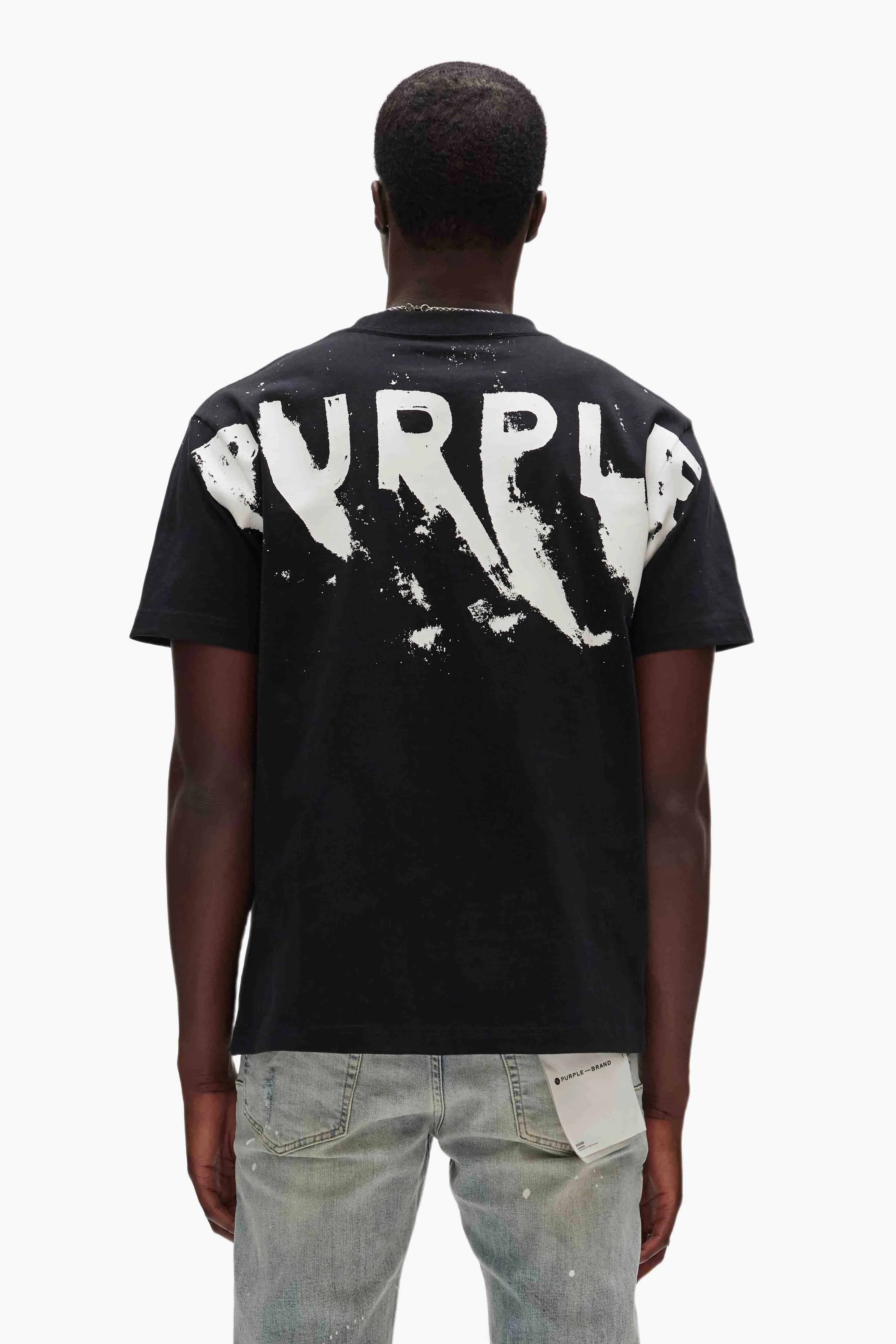 Painted Wordmark Tee sold by PURPLE BRAND product image thumbnail 3