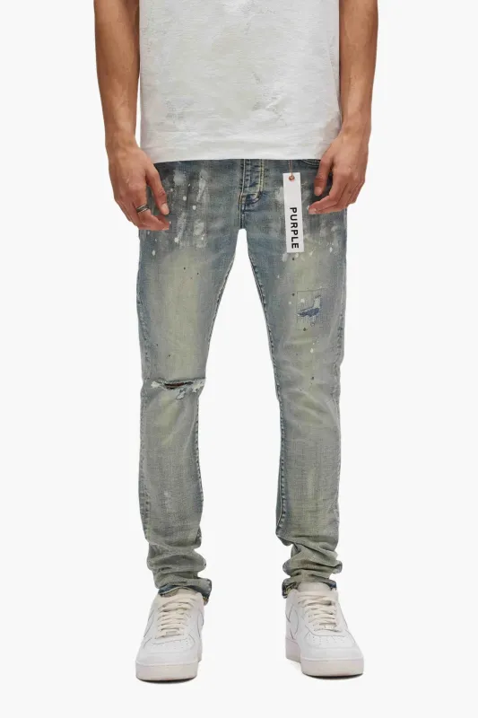 P001 Light Indigo Paint Blowout made by PURPLE BRAND