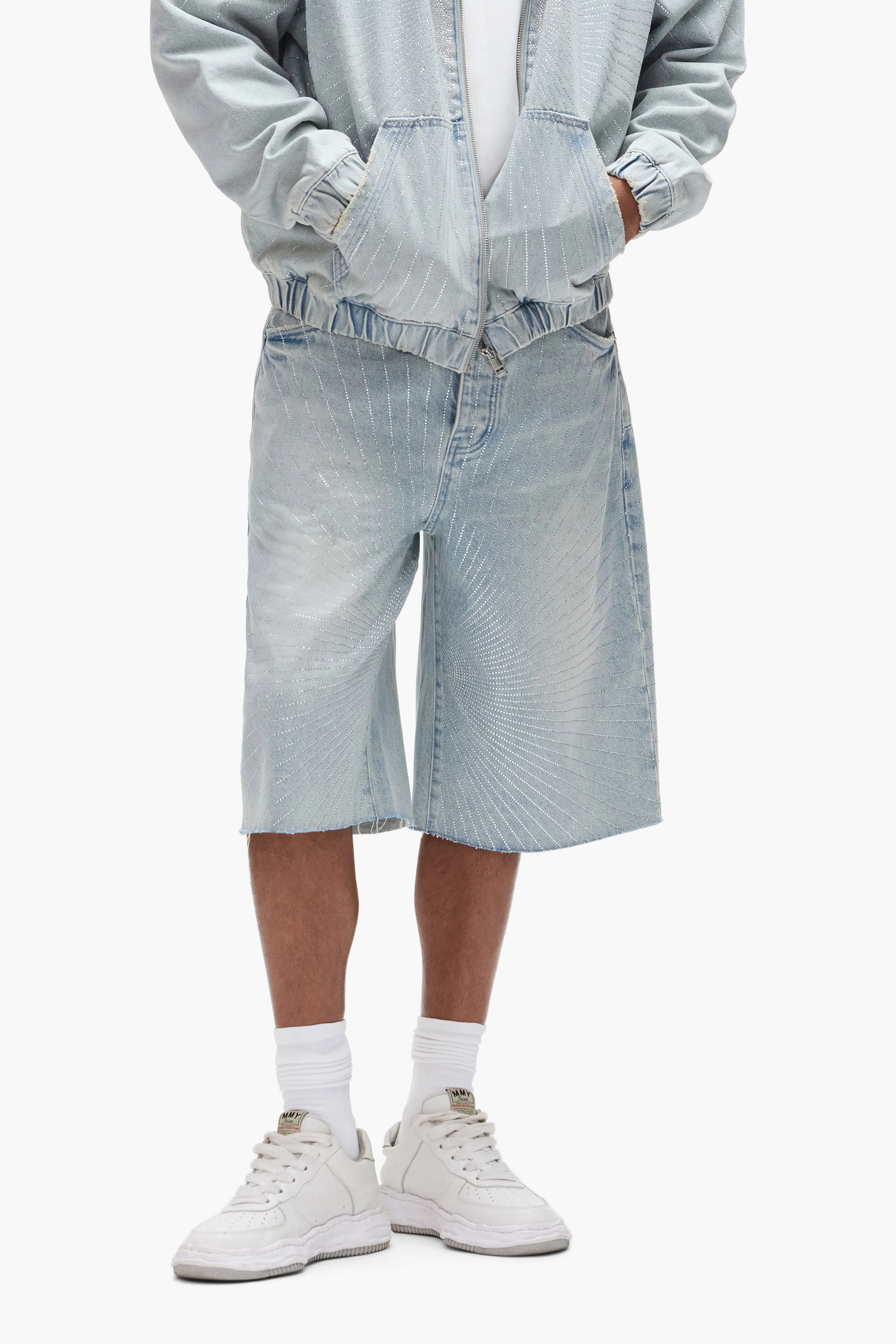 P070 Radial Hotfix Shorts sold by PURPLE BRAND product image thumbnail 4