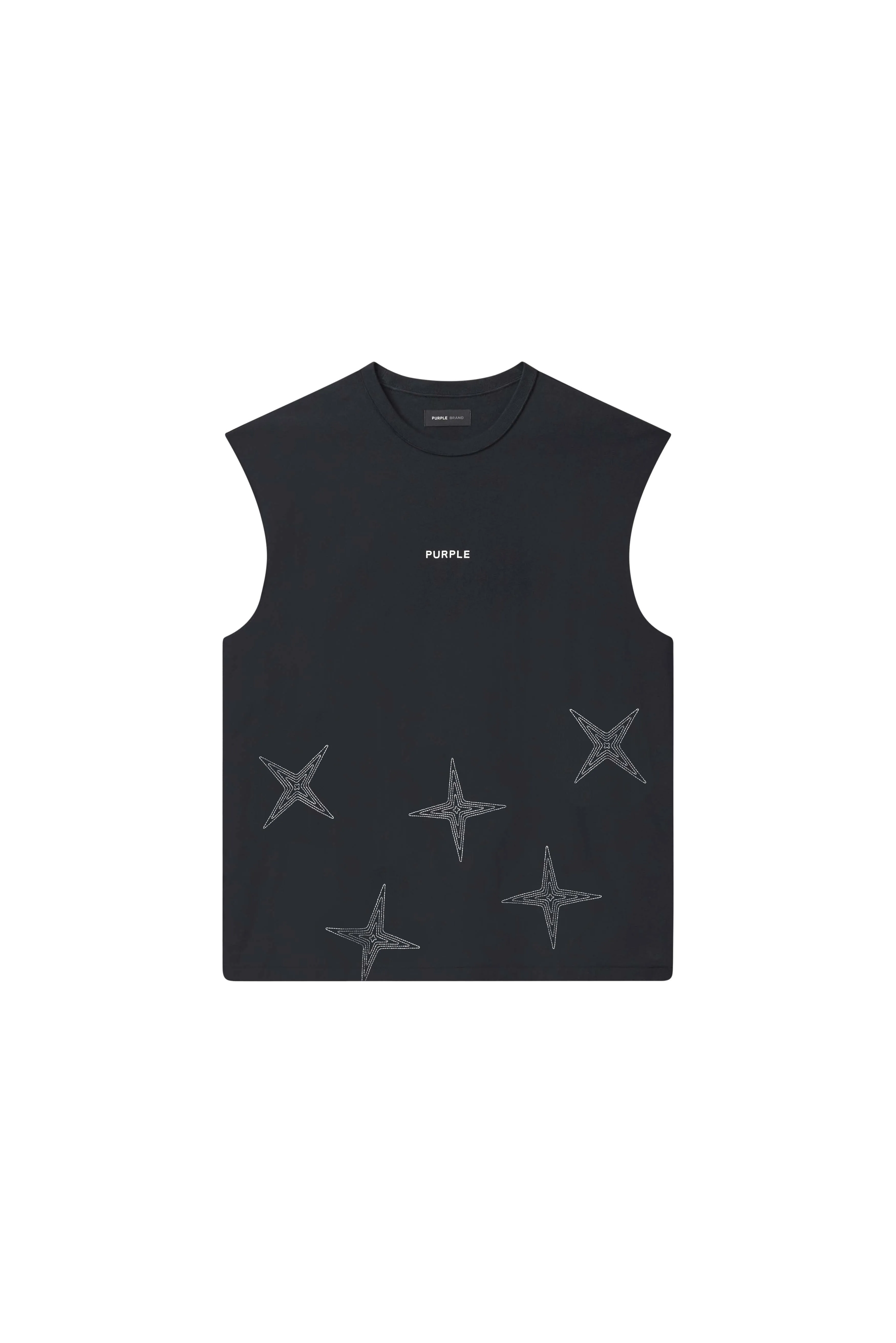 Embroidered Star Tank Top sold by PURPLE BRAND product image thumbnail 5