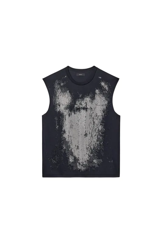 Worn Crystals Tank Top made by PURPLE BRAND