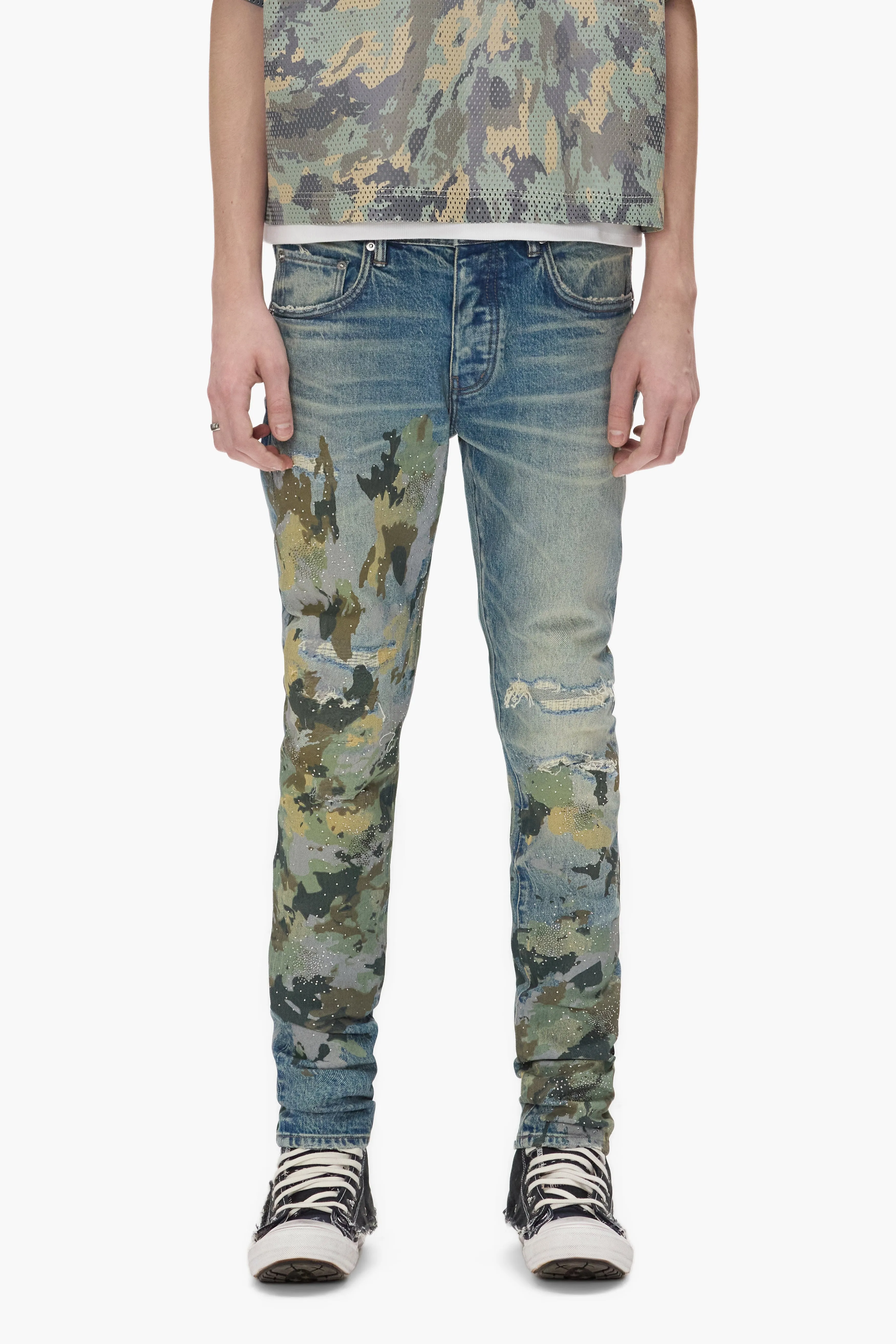 P001 Embellished Camo sold by PURPLE BRAND product image thumbnail 2