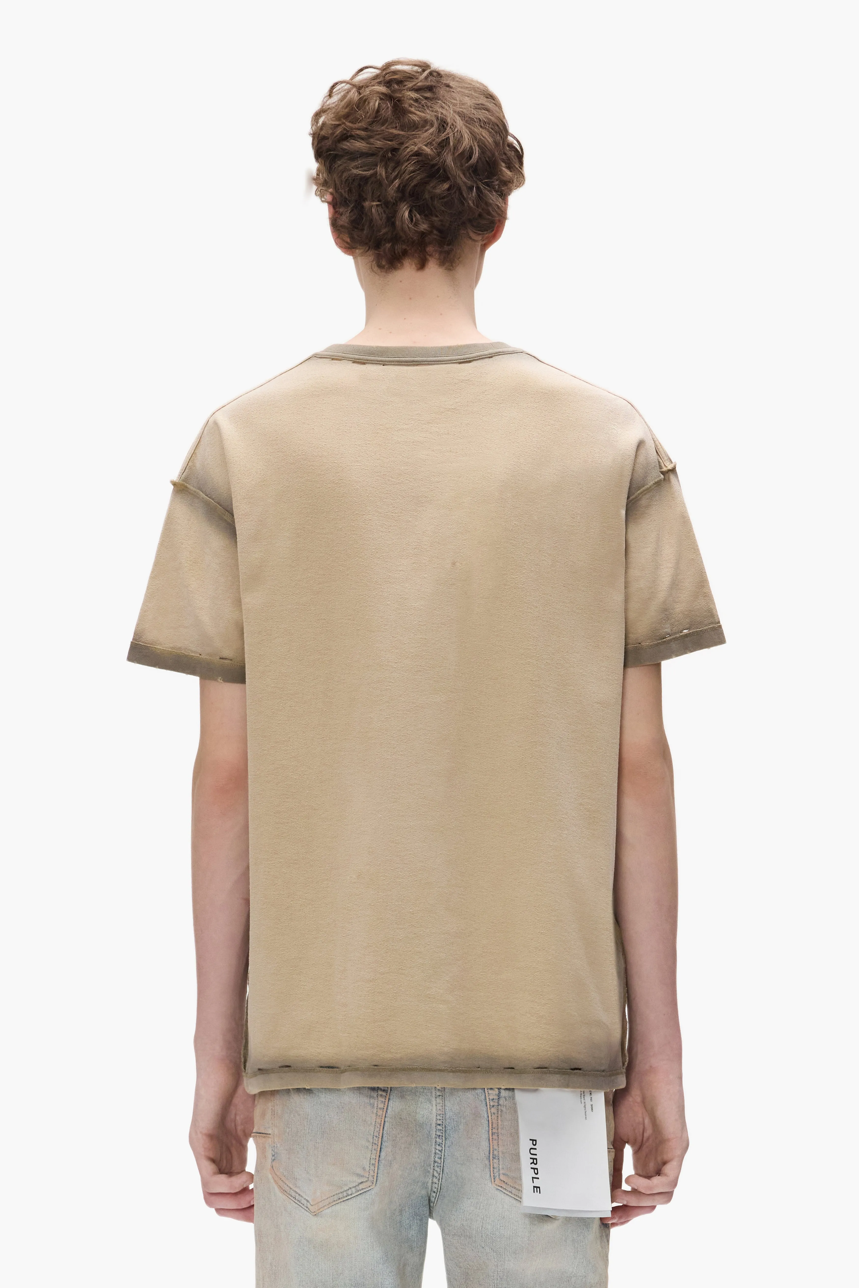 Working Script Tee sold by PURPLE BRAND product image thumbnail 4