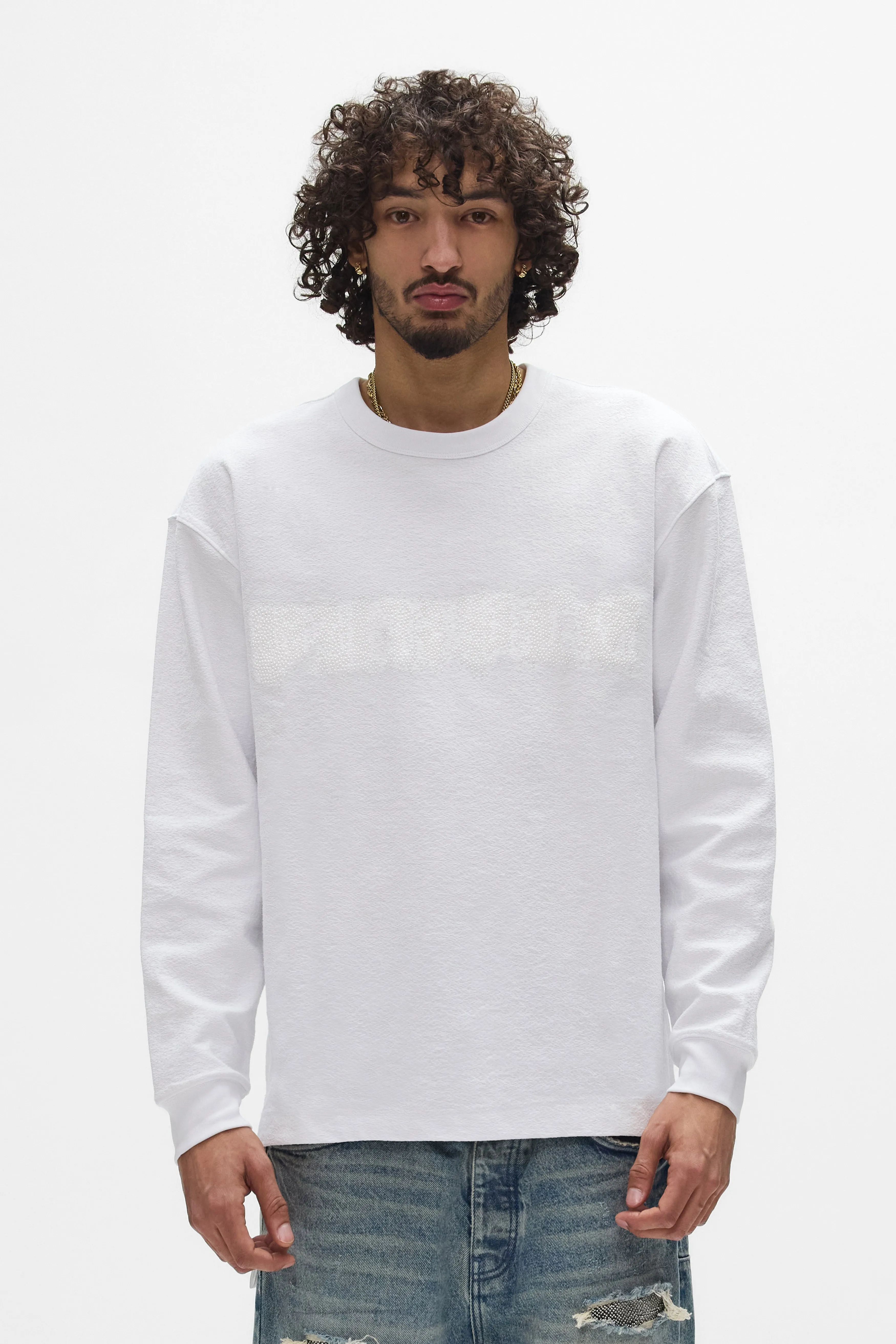 Scattered Gothic Pearls Long Sleeve sold by PURPLE BRAND