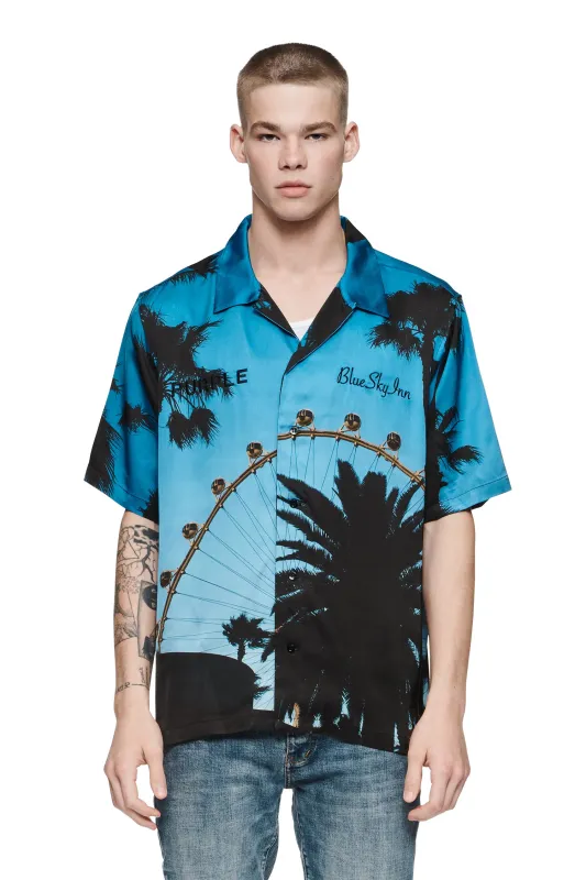 Purple X Blue Sky Shirt made by PURPLE BRAND