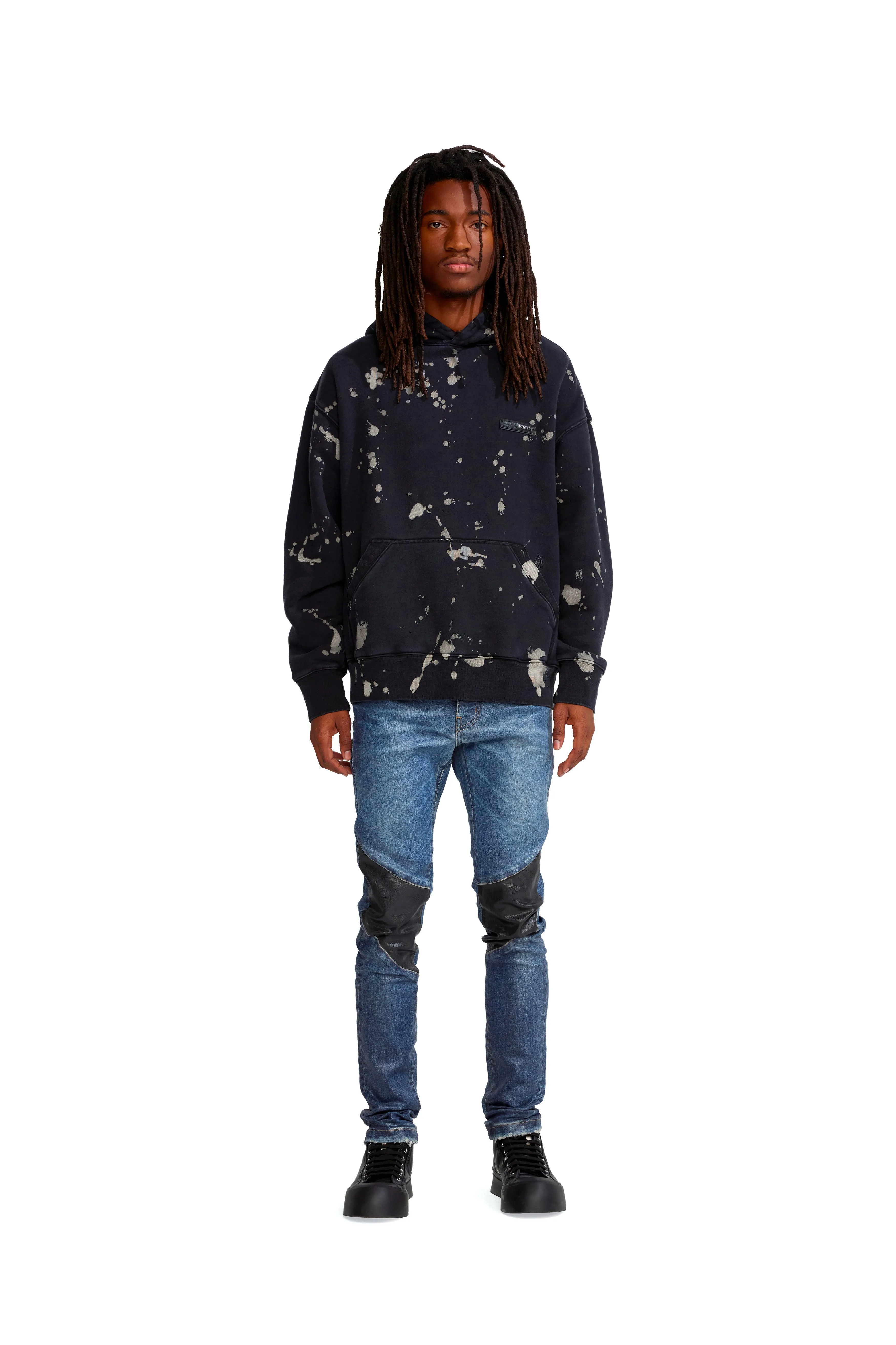 Black Beauty Bleach Hoodie sold by PURPLE BRAND product image thumbnail 2
