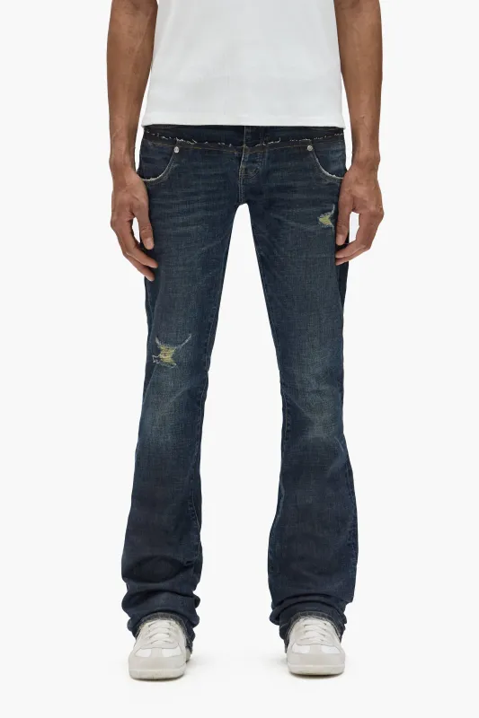 P072 Rinse Coated Double Waist made by PURPLE BRAND