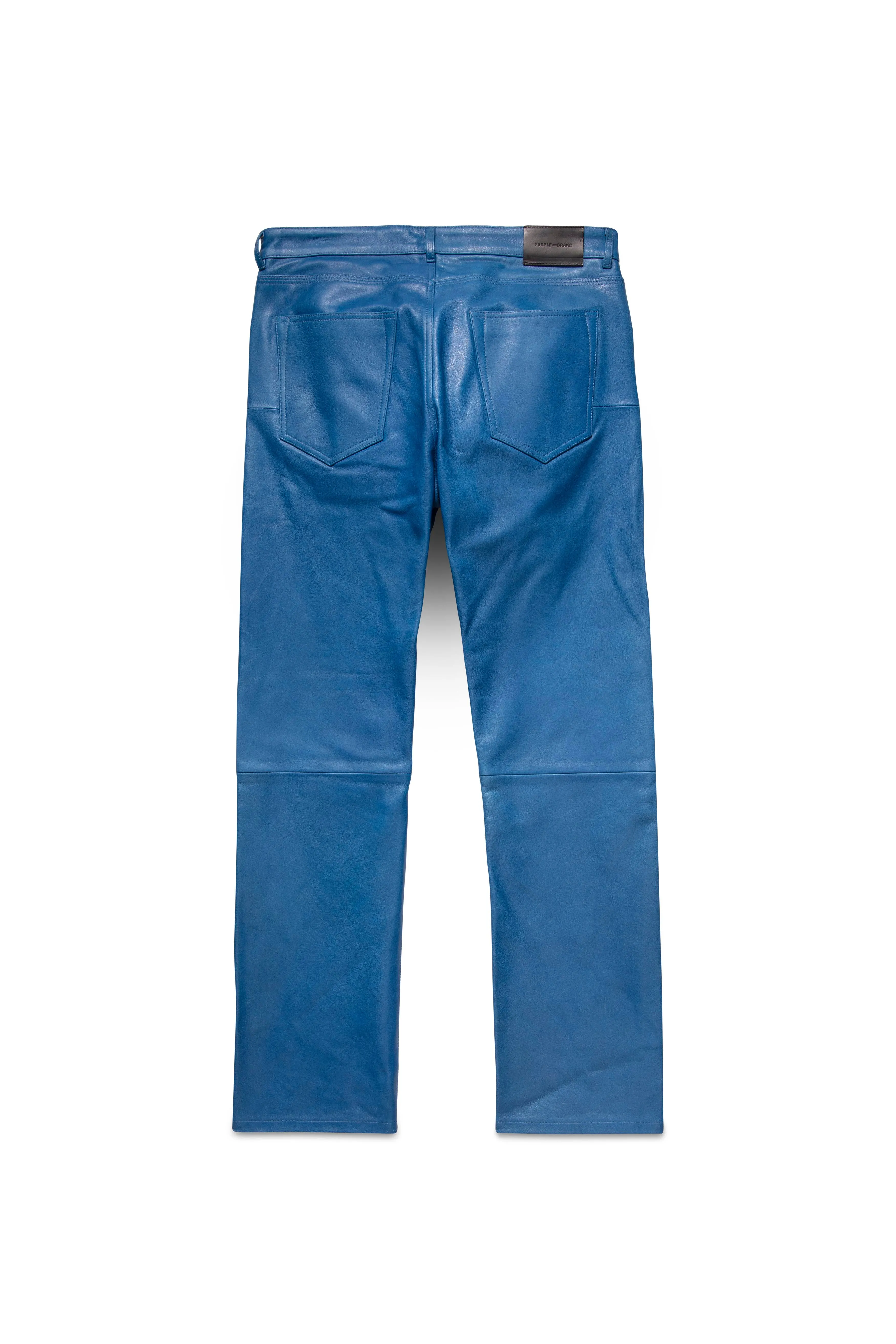 P011 MID RISE STRAIGHT LEG PANT - Leather Galaxy Blue sold by PURPLE BRAND product image thumbnail 2