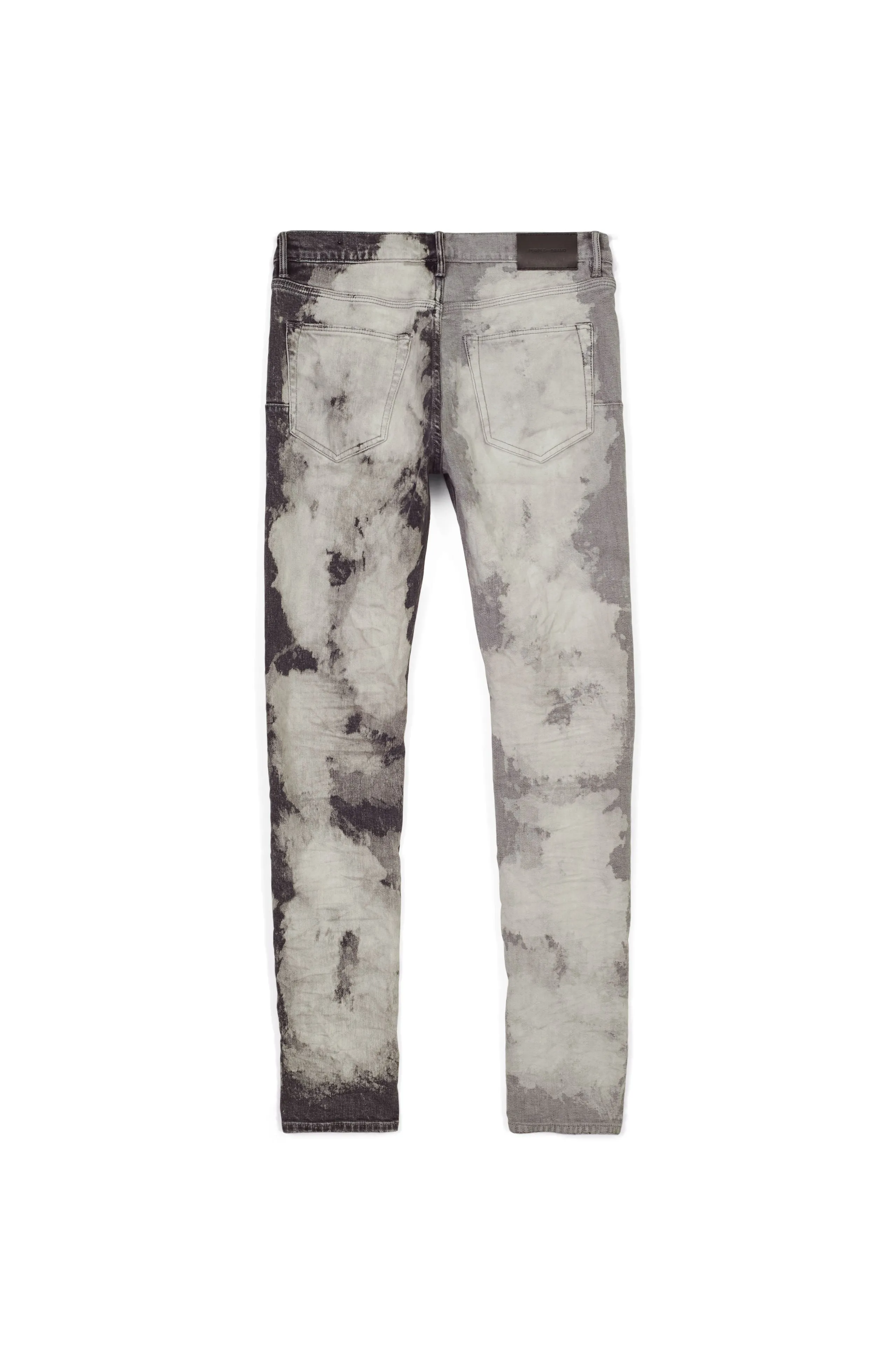 P001 LOW RISE SKINNY JEAN - Two Tone Bleach Grey sold by PURPLE BRAND product image thumbnail 2