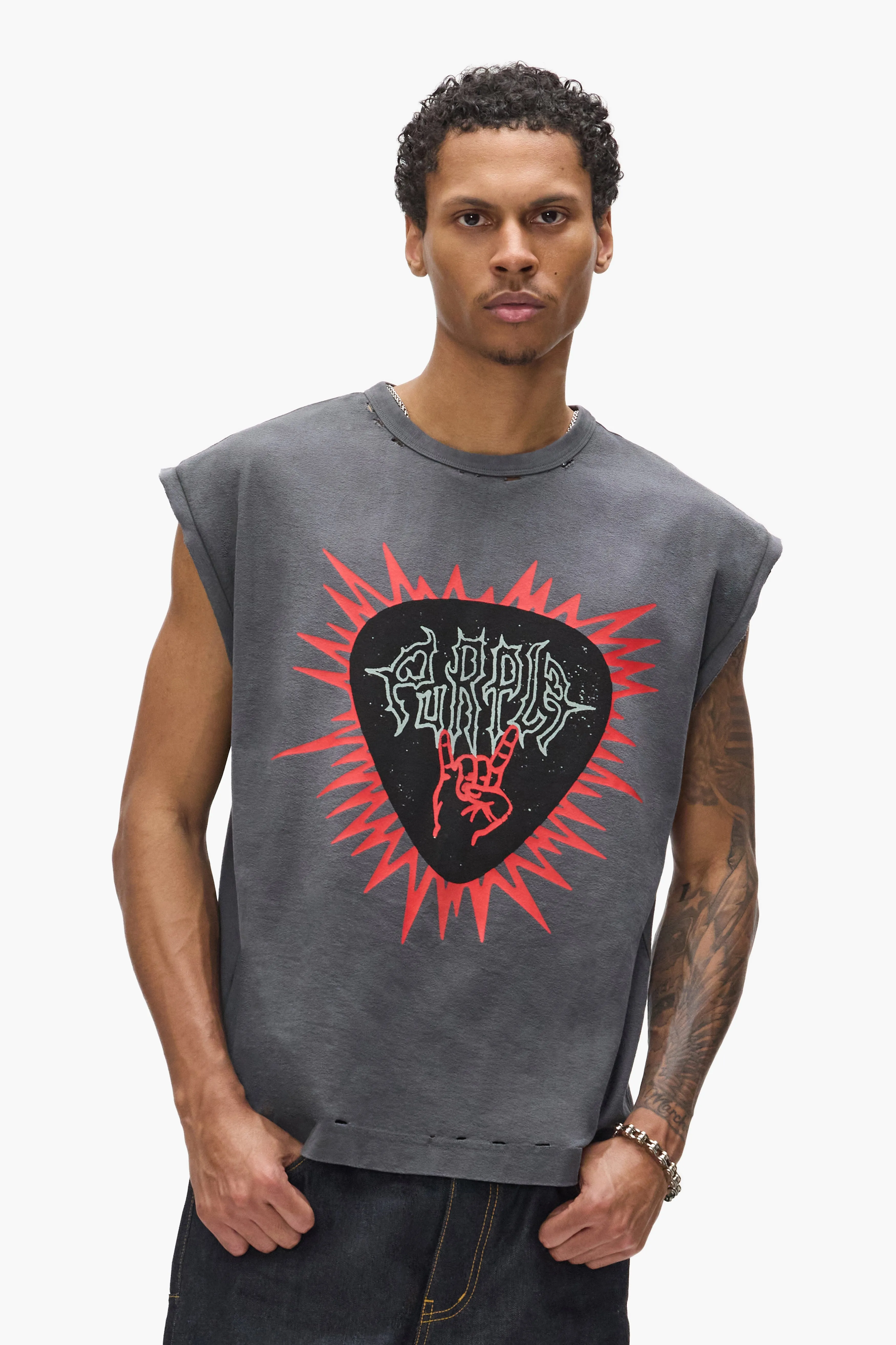 Riot Pick Tee sold by PURPLE BRAND product image thumbnail 4