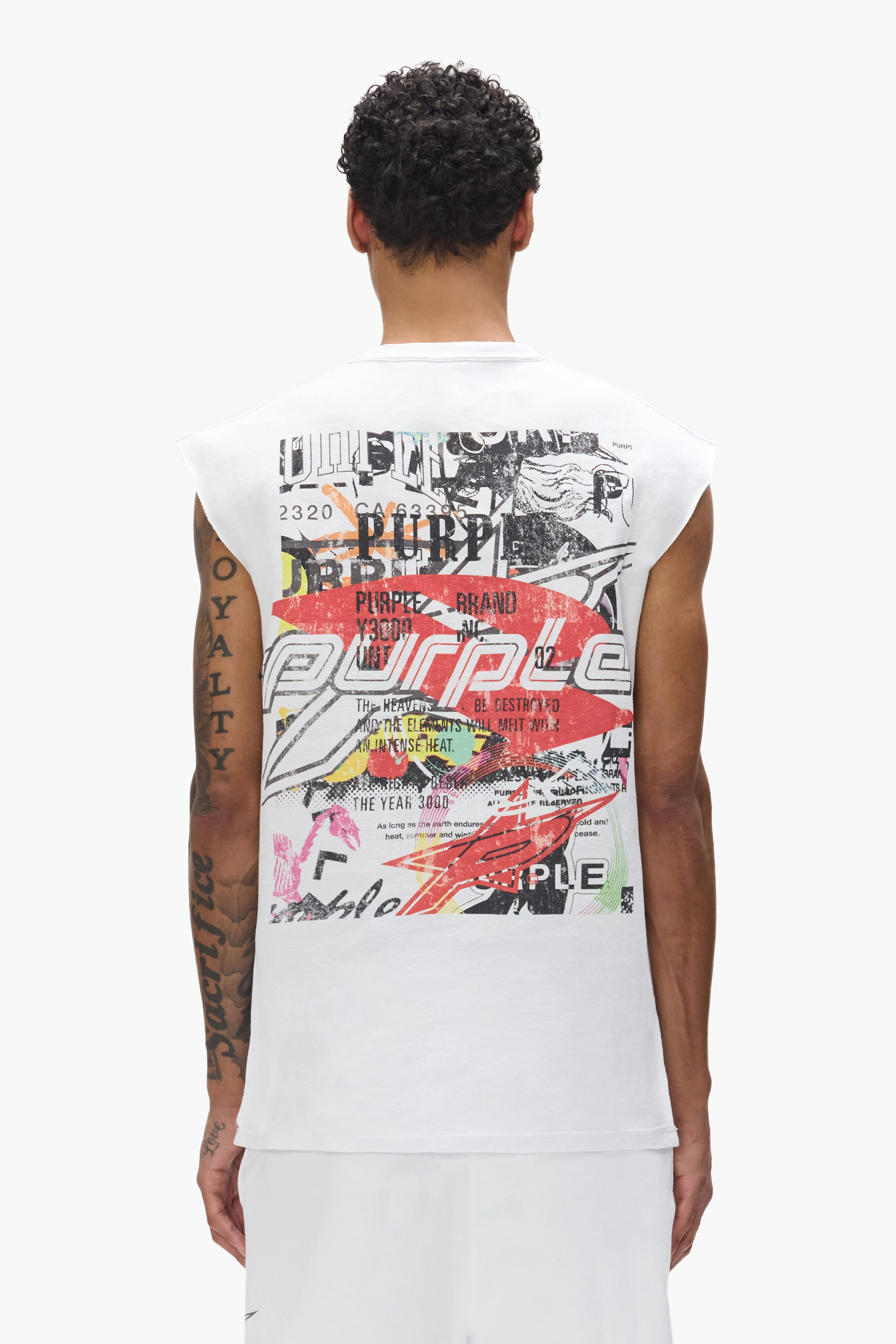 Stickers Tank Top sold by PURPLE BRAND product image thumbnail 3