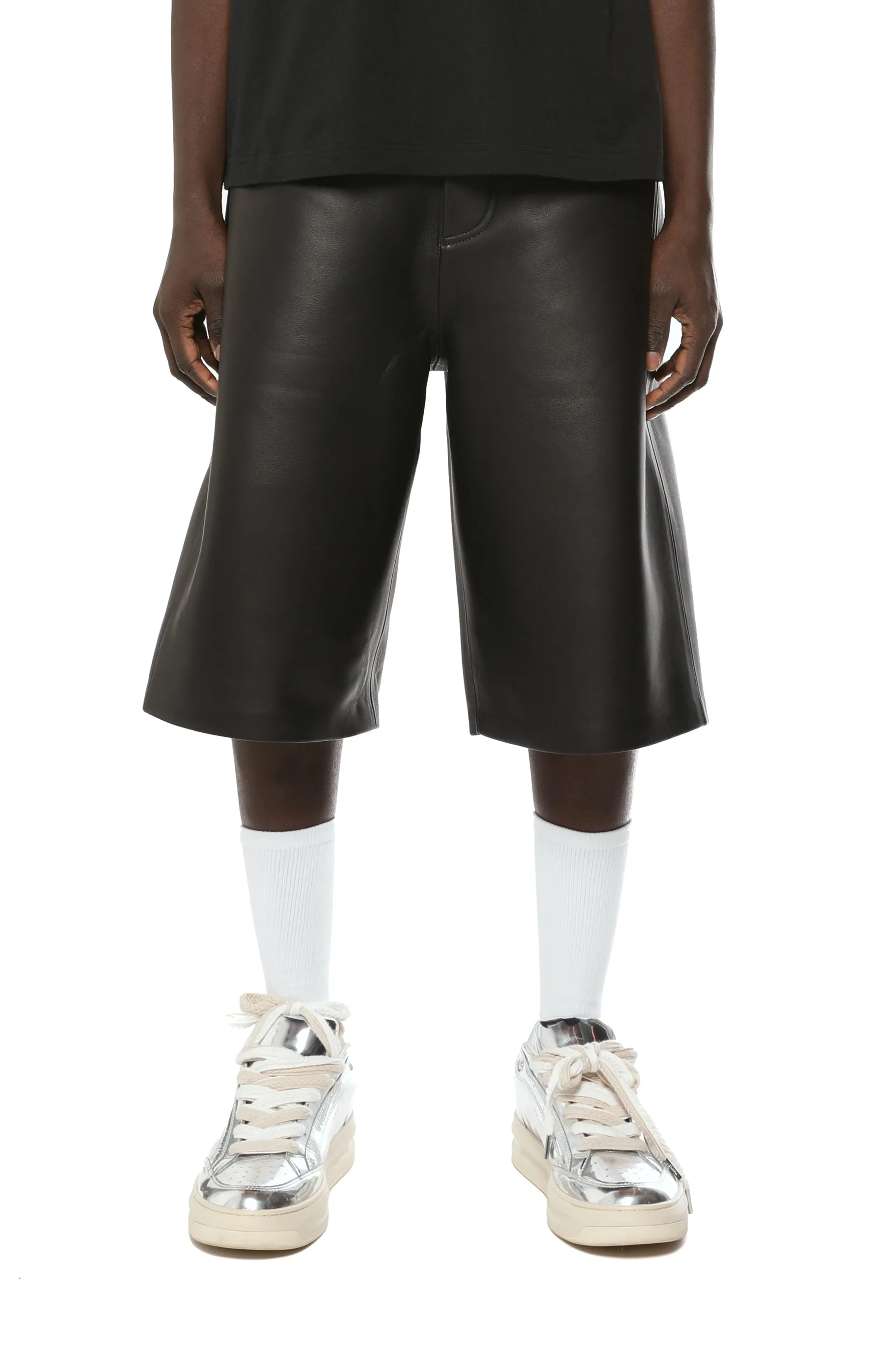 Leather Bonded Short sold by PURPLE BRAND