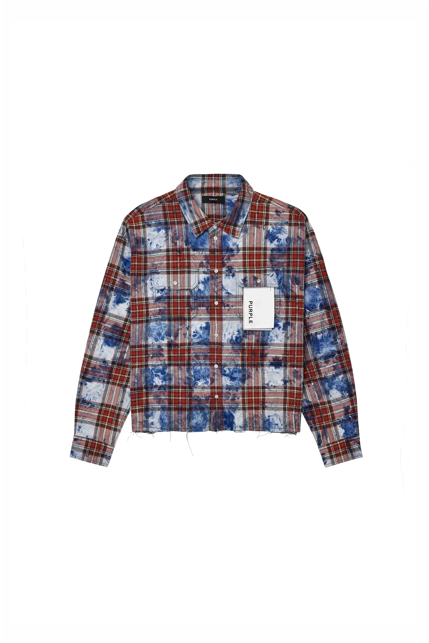 Embellished Flannel Shirt sold by PURPLE BRAND