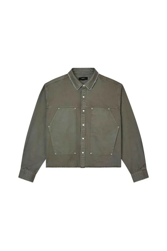 Cropped Twill Shirt made by PURPLE BRAND