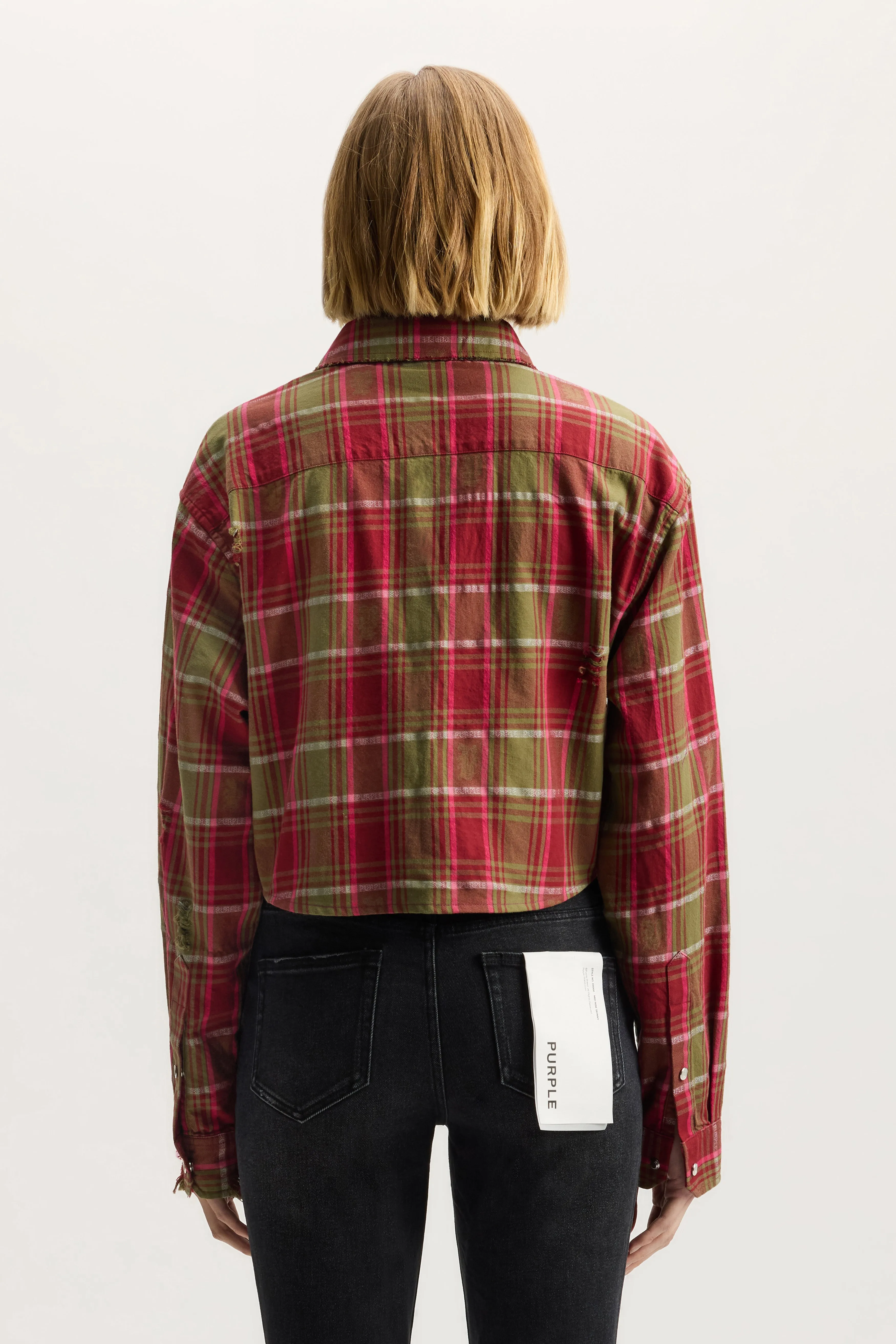 Gothic Plaid Shirt sold by PURPLE BRAND product image thumbnail 4