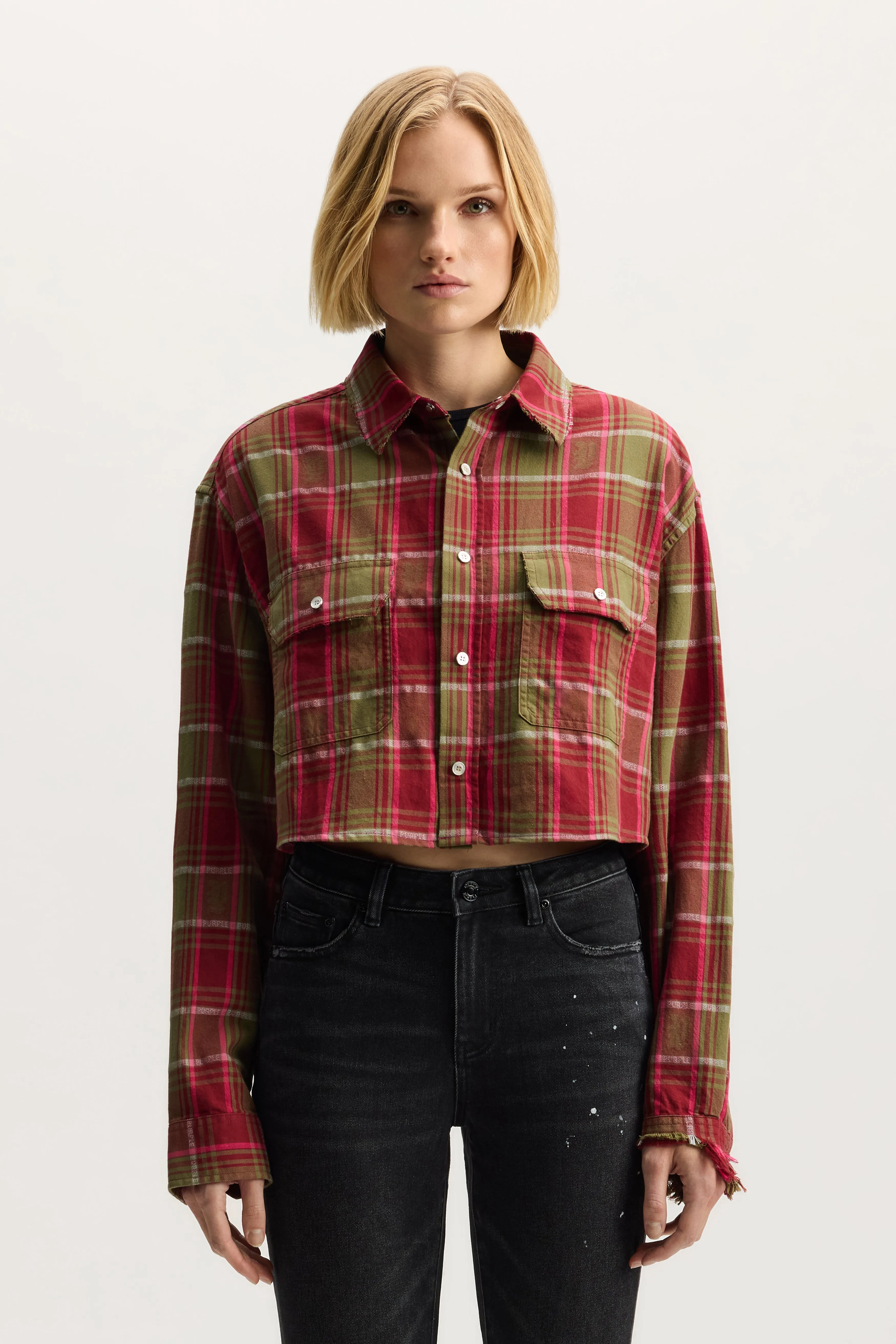 Gothic Plaid Shirt sold by PURPLE BRAND product image thumbnail 2