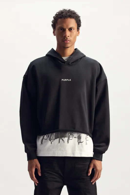 Wordmark Double Layer Hoodie made by PURPLE BRAND