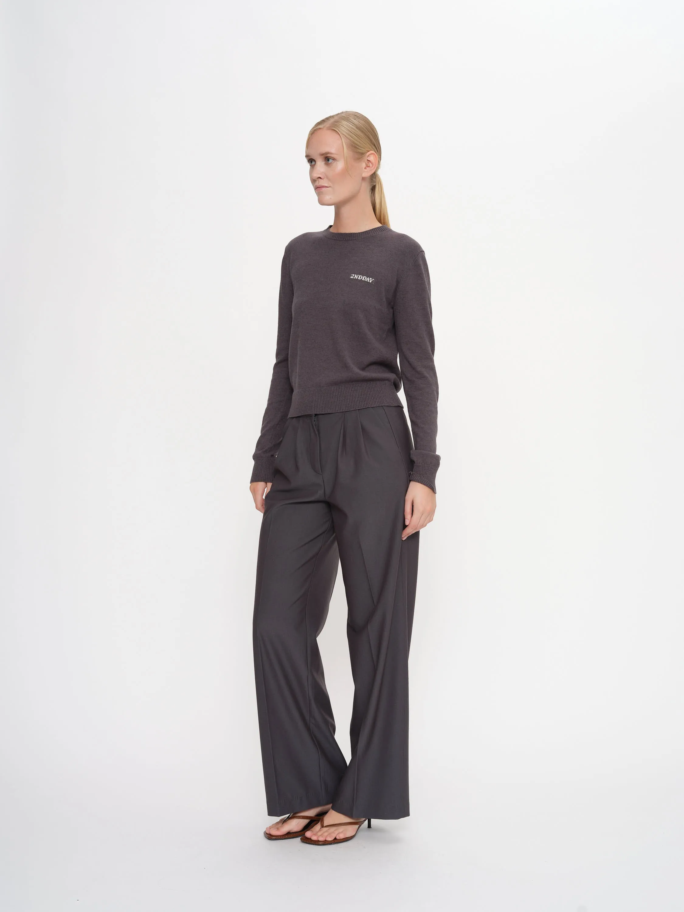 2ND Lance - Soft Wool Blend - Gray Pinstripe sold by DAY Birger et Mikkelsen product image thumbnail 3