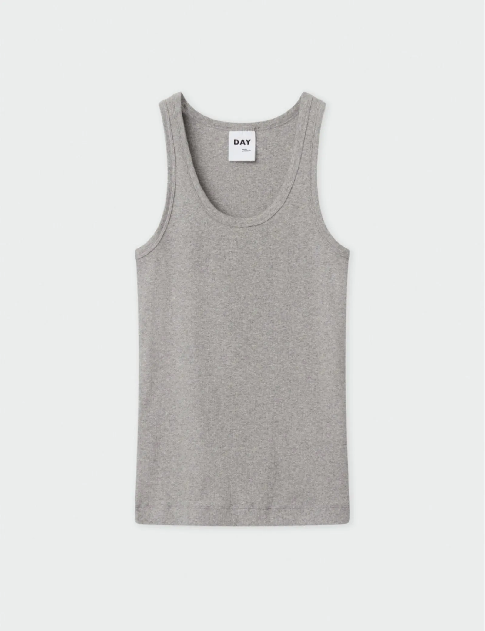 Camilo - Classic Rib - Top - Light Grey Melange sold by DAY Birger et Mikkelsen