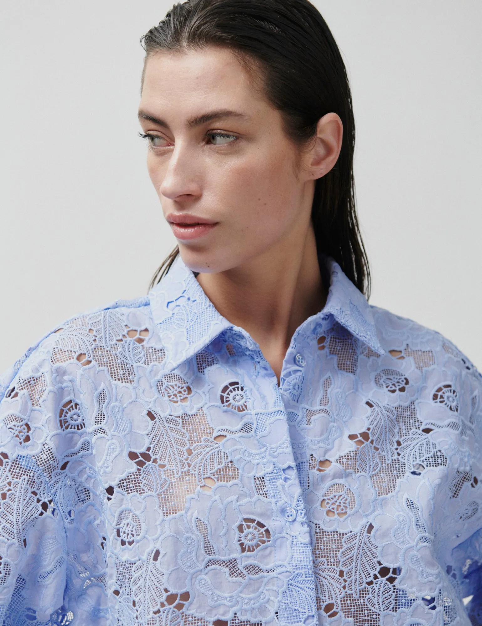 2ND Austinas - Broderi Anglaise Mix - Shirt - CASHMERE BLUE sold by DAY Birger et Mikkelsen product image thumbnail 2