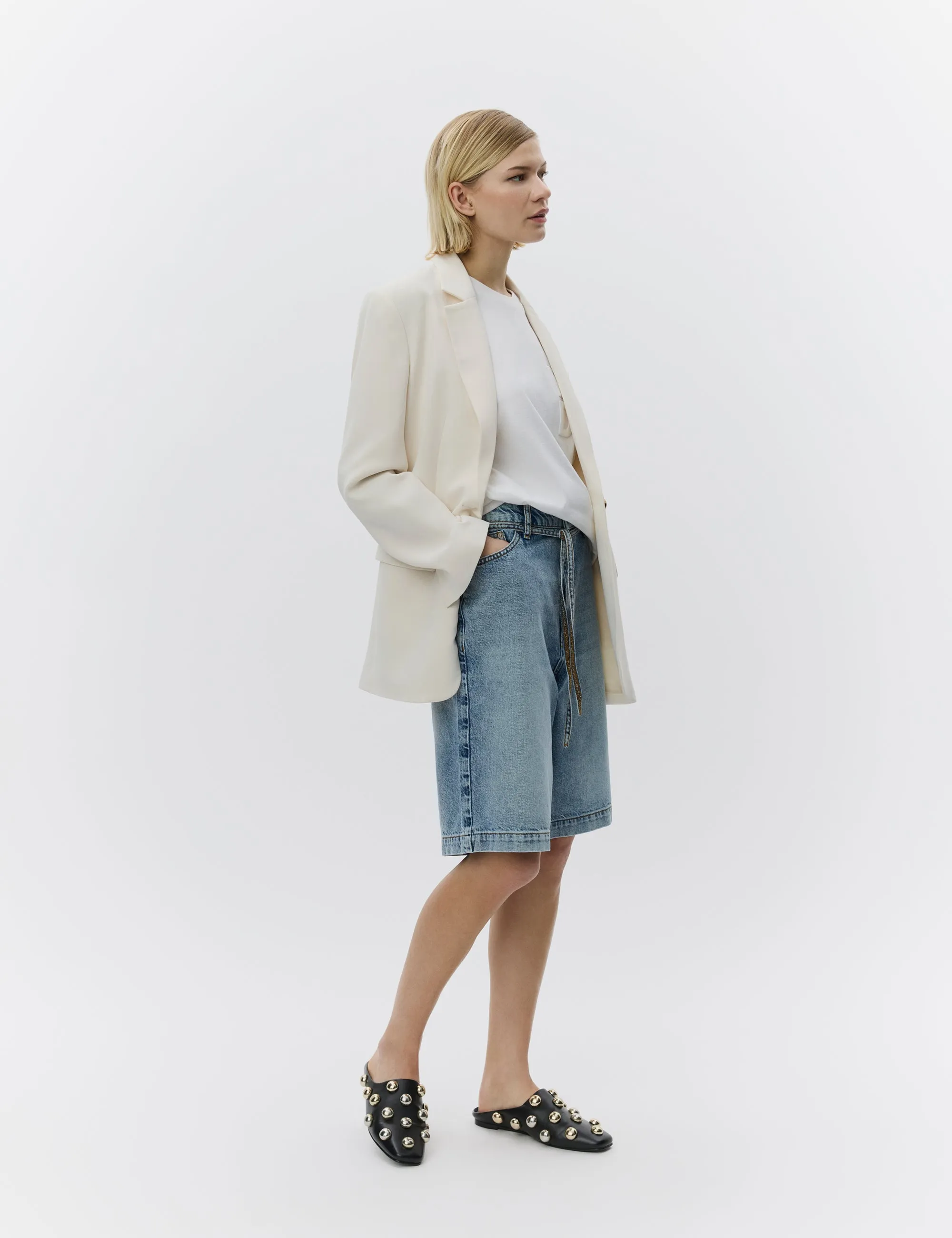 Elijah Shorts – Blue Soft Denim - Shorts - Light Blue sold by DAY Birger et Mikkelsen product image thumbnail 3