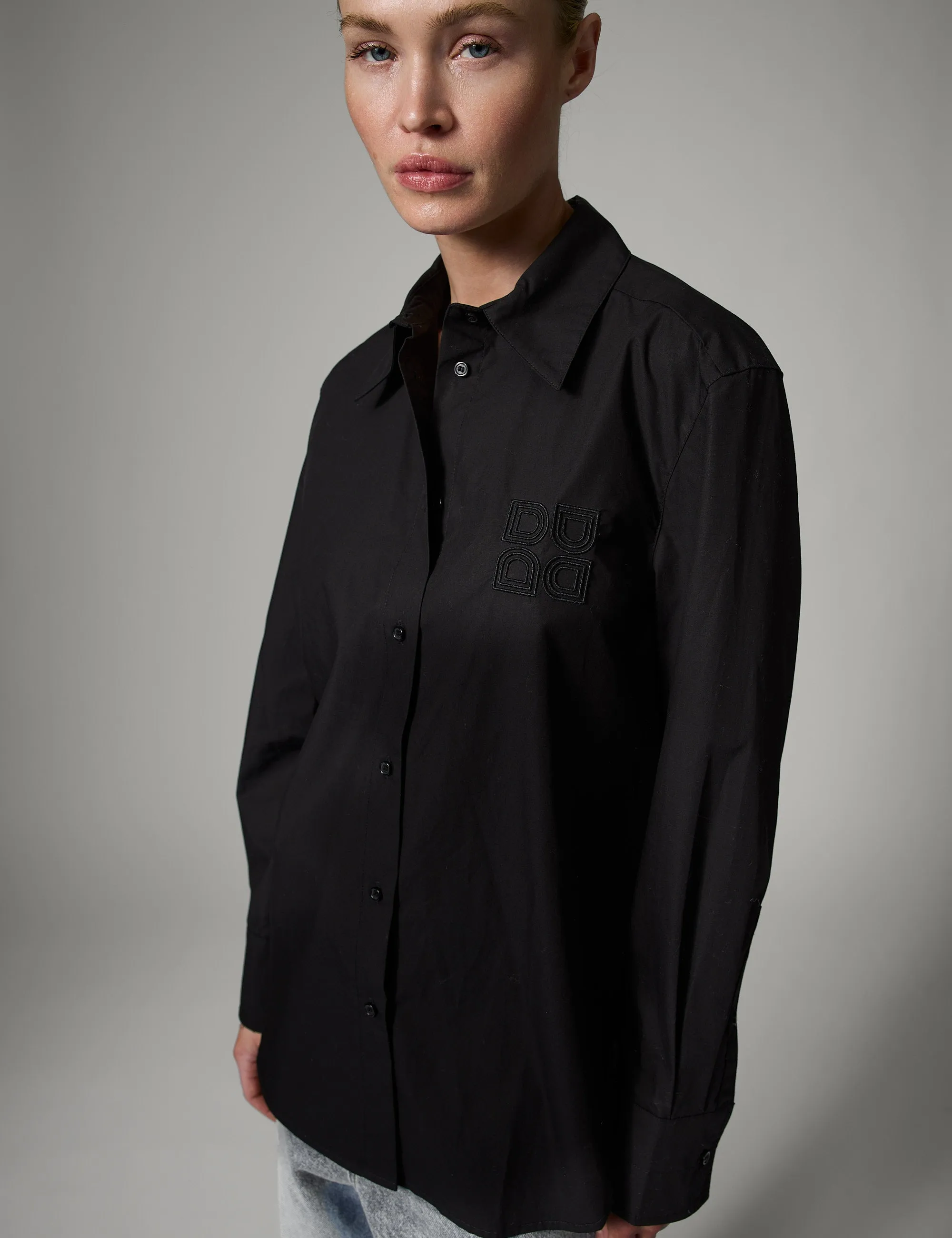 Jojo - Poplina - Shirts - Black sold by DAY Birger et Mikkelsen product image thumbnail 2