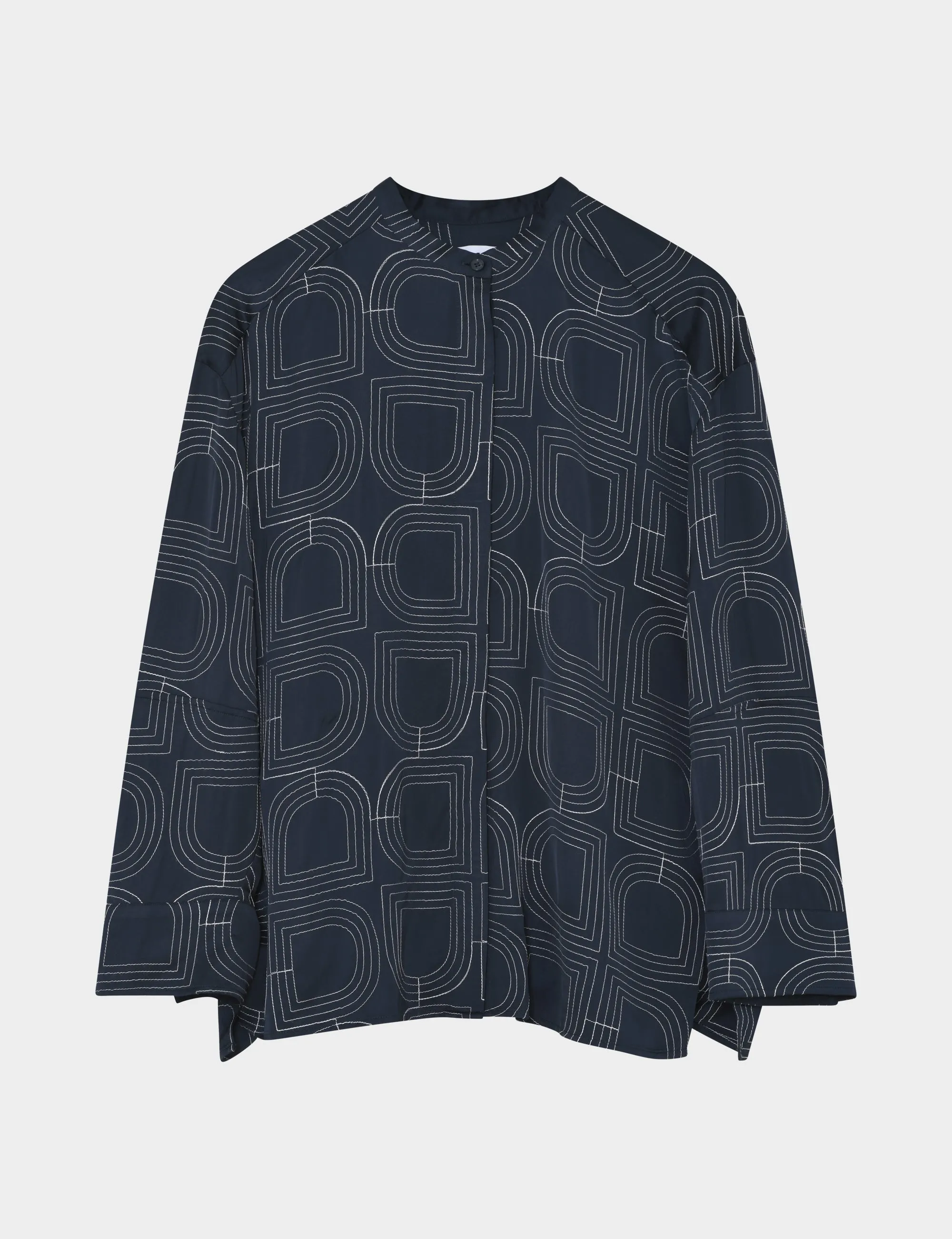 Kerry - Fluid Viscose Stitch - DARK SAPPHIRE. sold by DAY Birger et Mikkelsen product image thumbnail 5