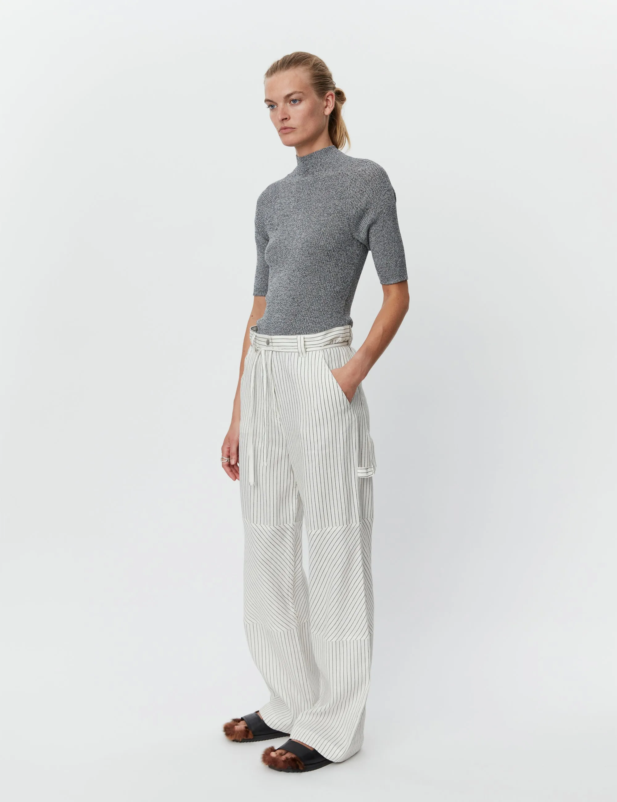 Culkin - Cozy Linen Stripe - Black sold by DAY Birger et Mikkelsen product image thumbnail 2