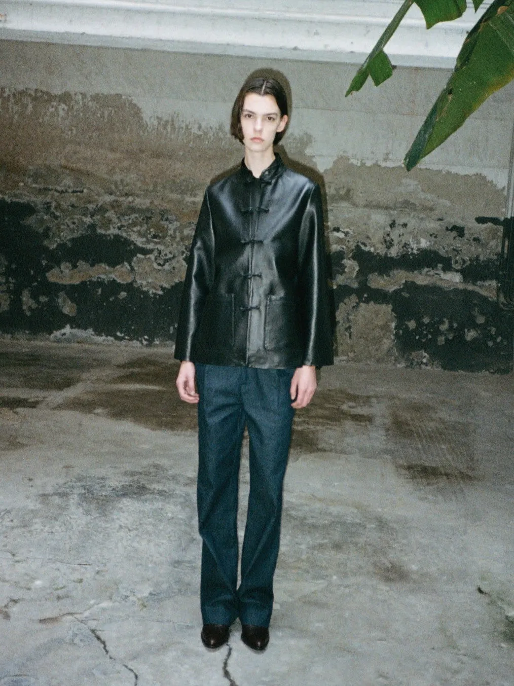 Maggio Blazer in Obsidian Genuine Leather sold by Yali Milano product image thumbnail 2