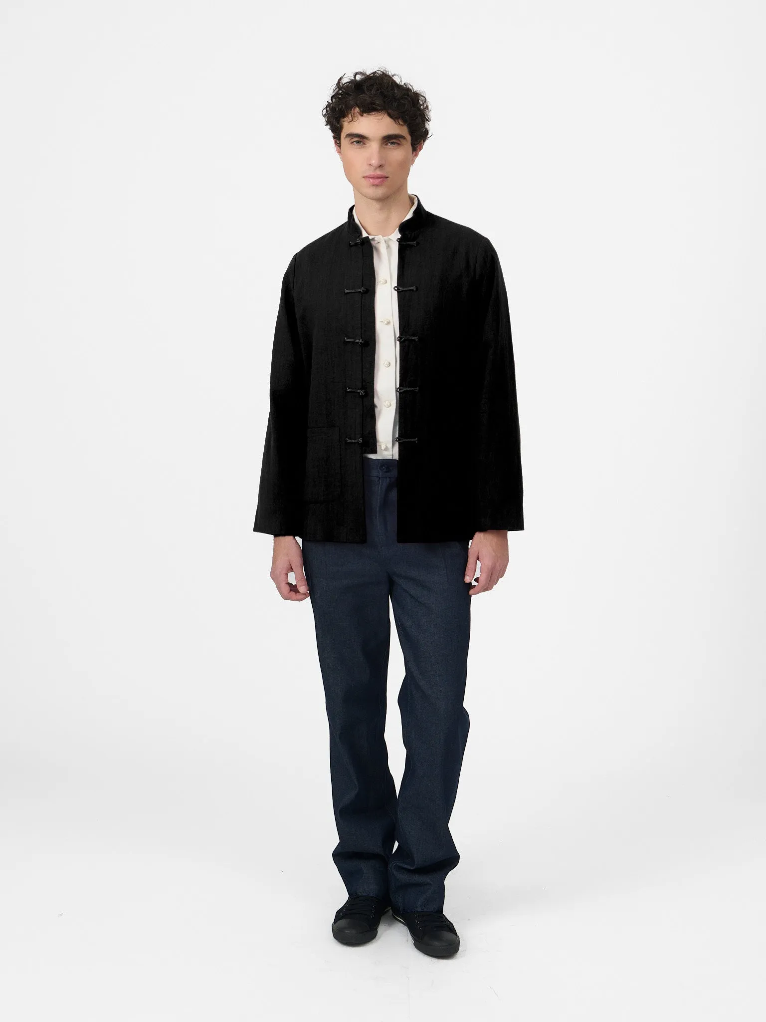 Maggio Blazer in Charcoal Linen sold by Yali Milano product image thumbnail 3