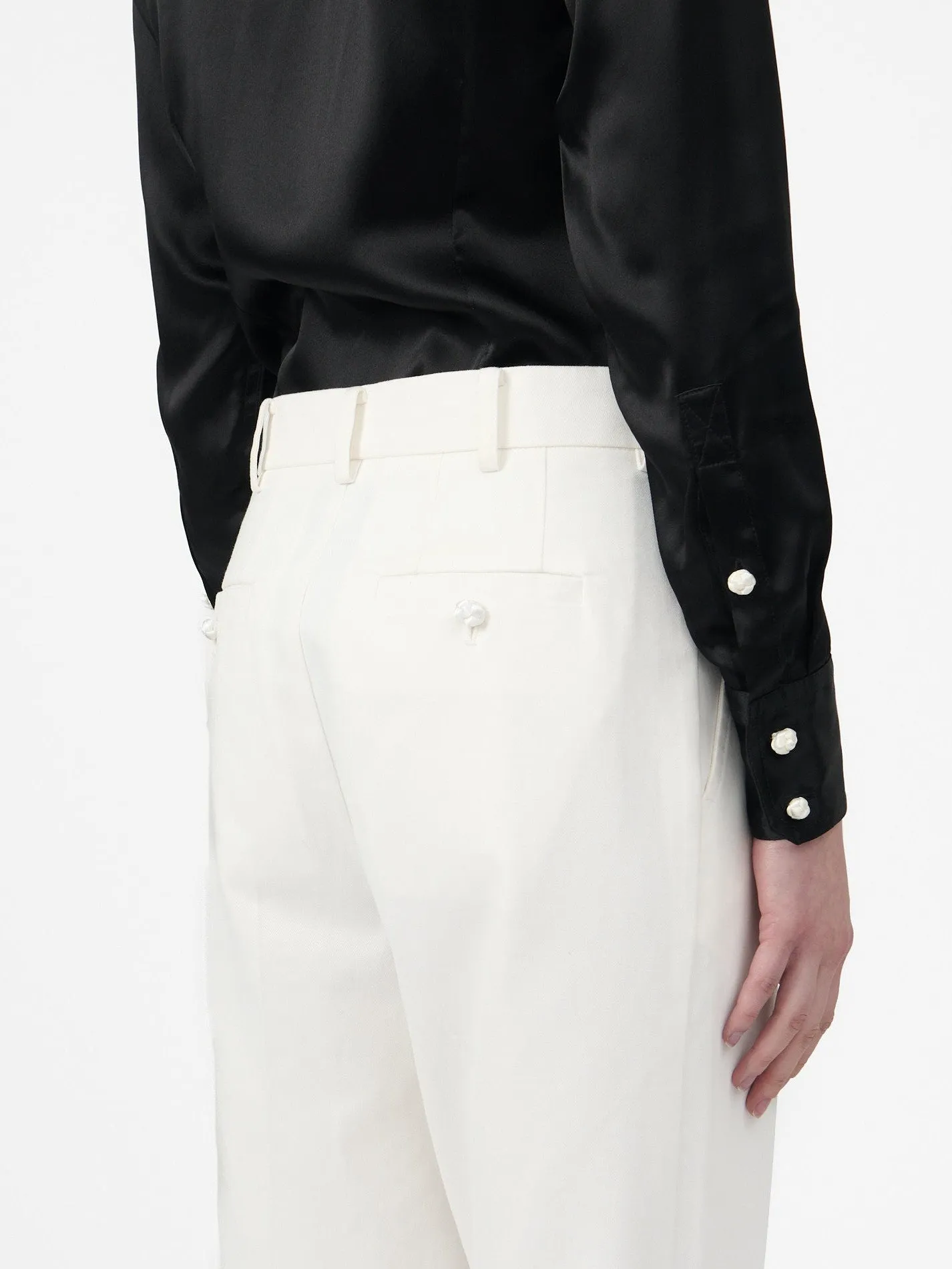 Shirt in Black Silk sold by Yali Milano product image thumbnail 5