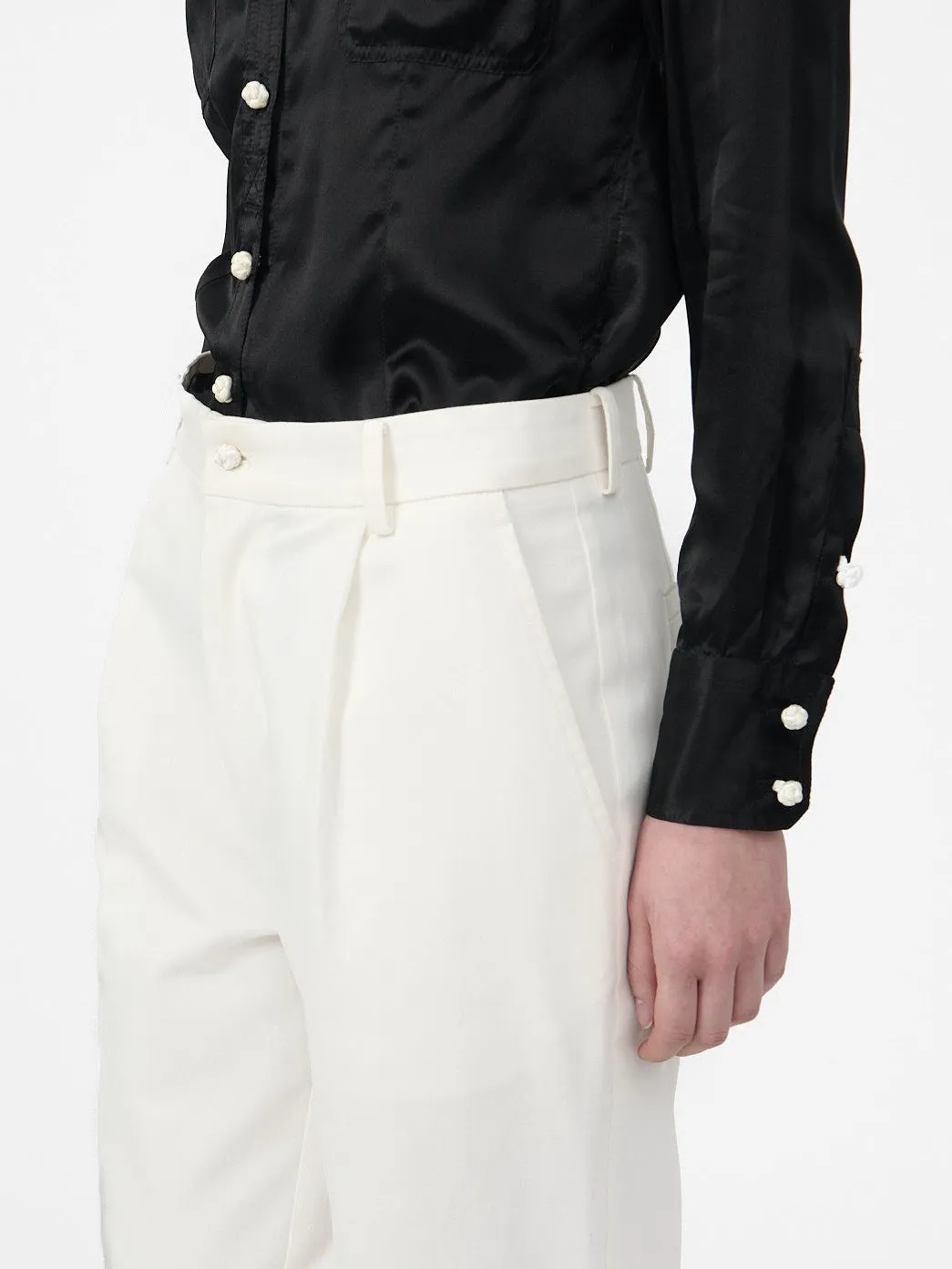 Shirt in Black Silk sold by Yali Milano product image thumbnail 3