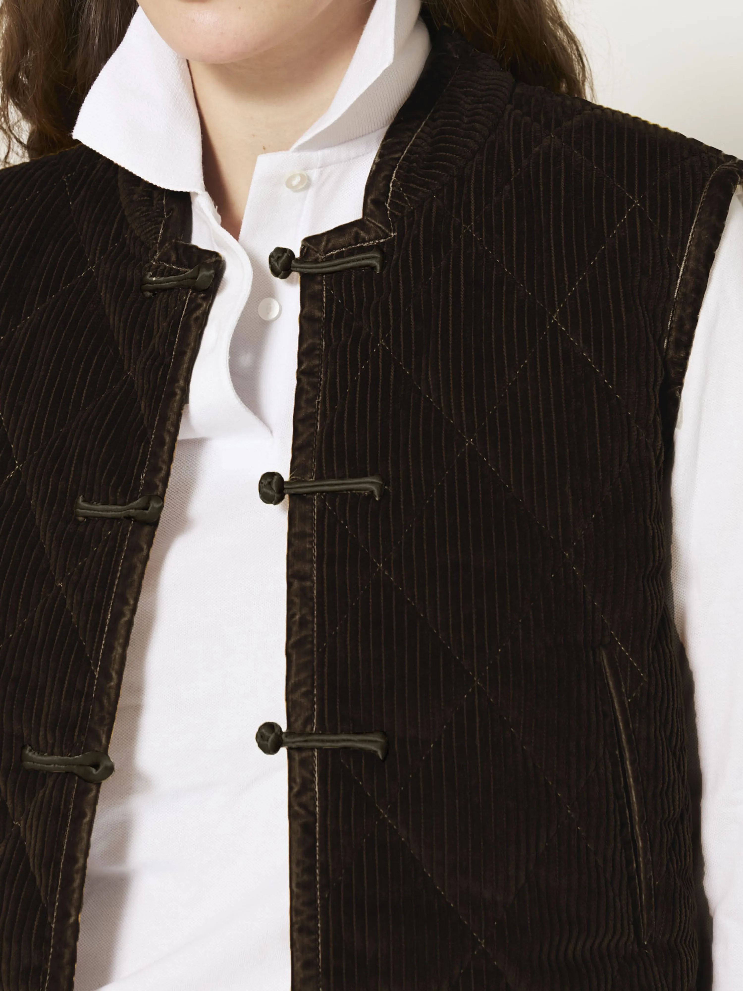 Mati Vest in Cacao Corduroy sold by Yali Milano product image thumbnail 2