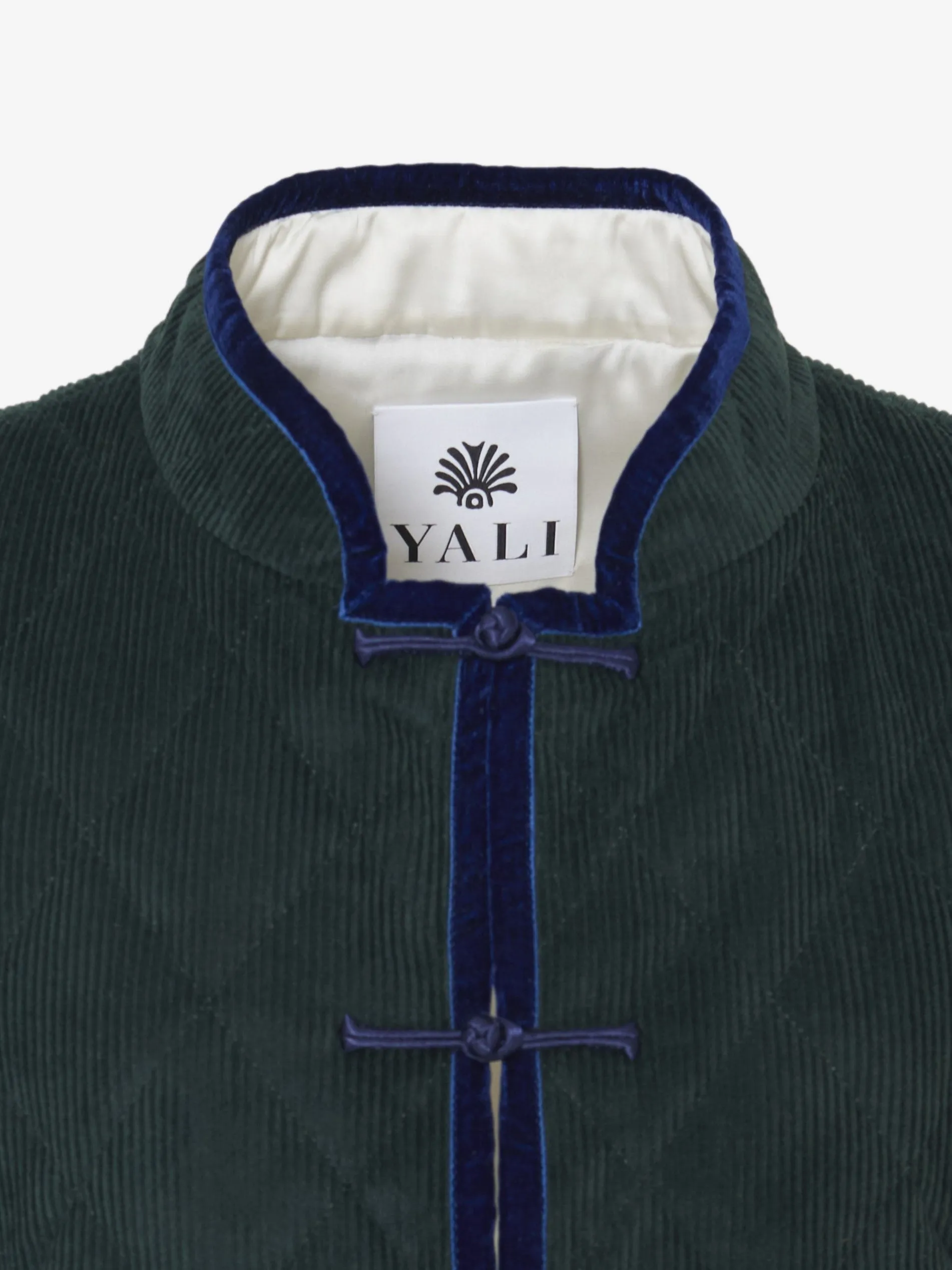 Mati Vest in Dark Green Corduroy sold by Yali Milano product image thumbnail 2