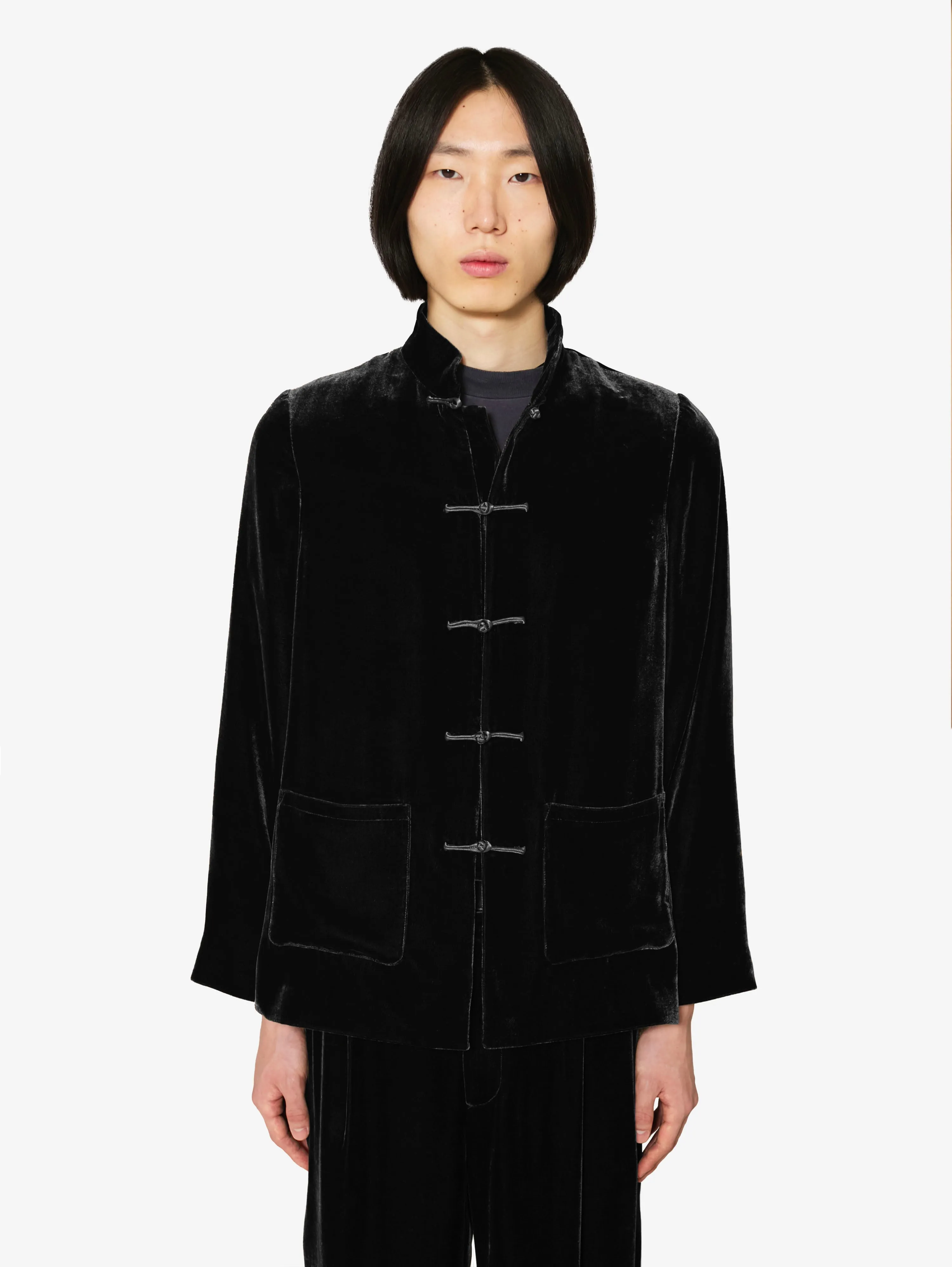 Maggio Blazer in Black Velvet sold by Yali Milano product image thumbnail 2