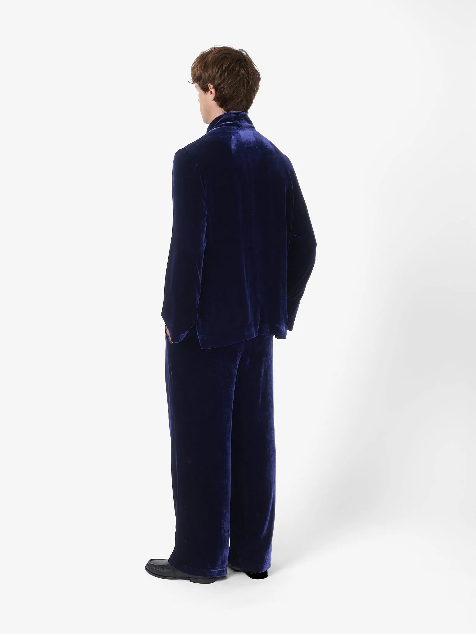 Maggio Blazer in Blue Velvet sold by Yali Milano product image thumbnail 3