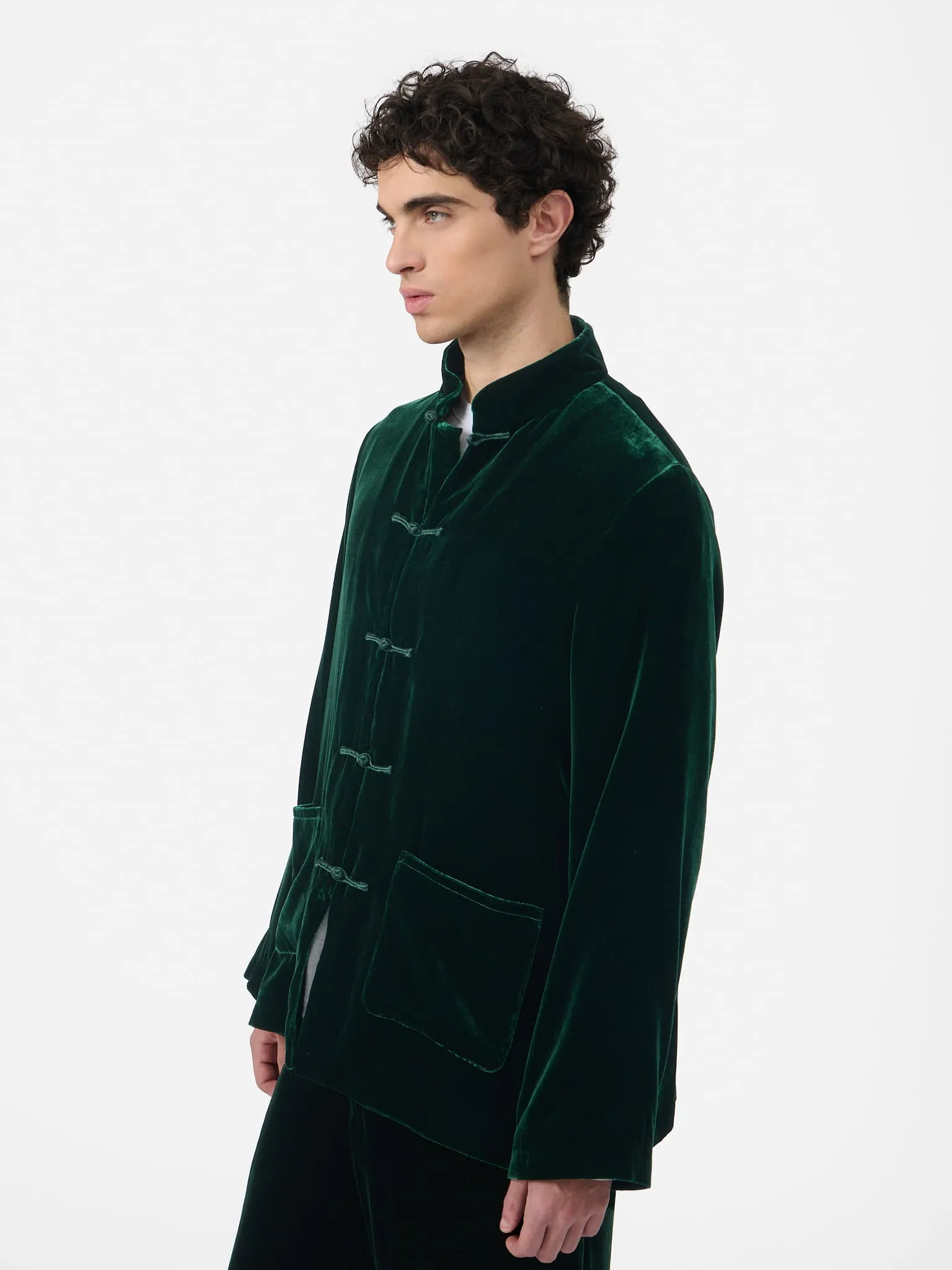 Maggio Blazer in Green Velvet sold by Yali Milano product image thumbnail 3