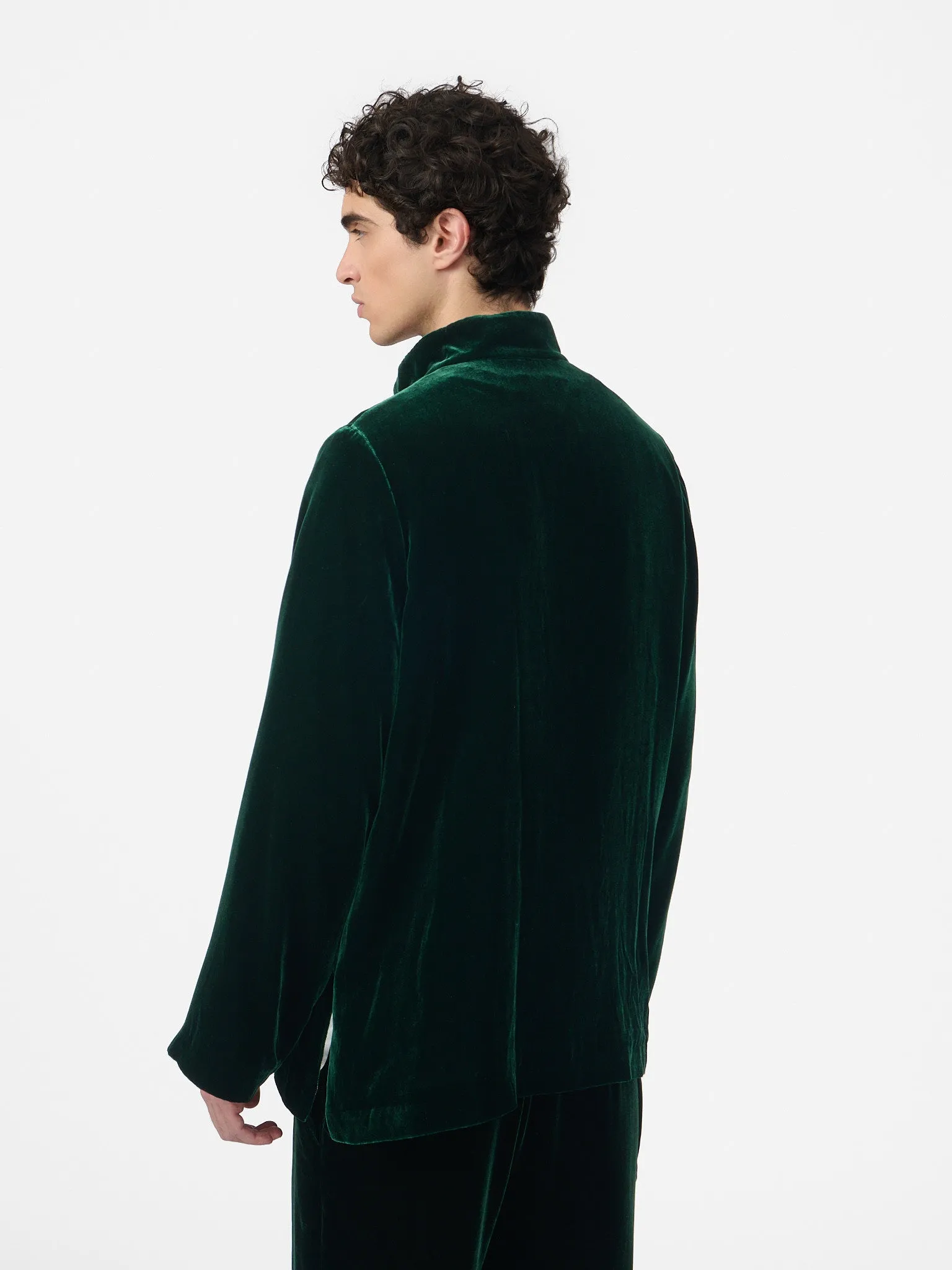 Maggio Blazer in Green Velvet sold by Yali Milano product image thumbnail 4